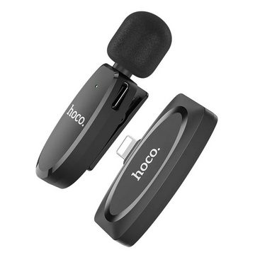 HOCO Mikrofon Drahtloses Lavaliermikrofon für iPhone 8-pin iPhone-Anschluss schwarz (1-tlg)