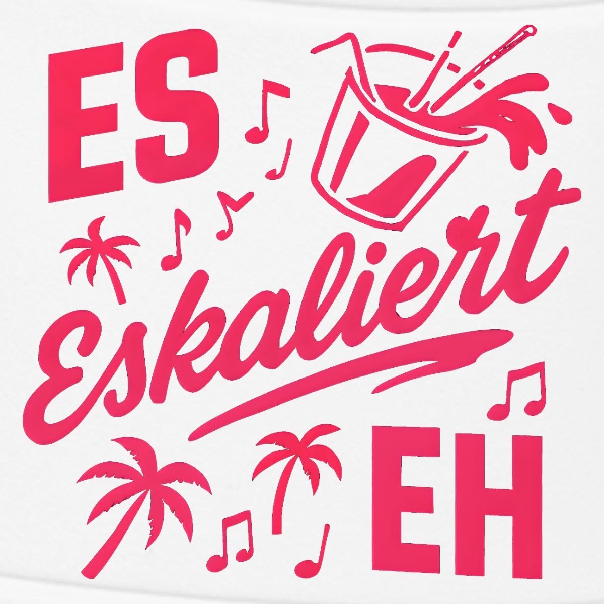 Spreadshirt Mallorca Party Spruch Es Eskaliert Eh Badelatschen Damen Badeschuh