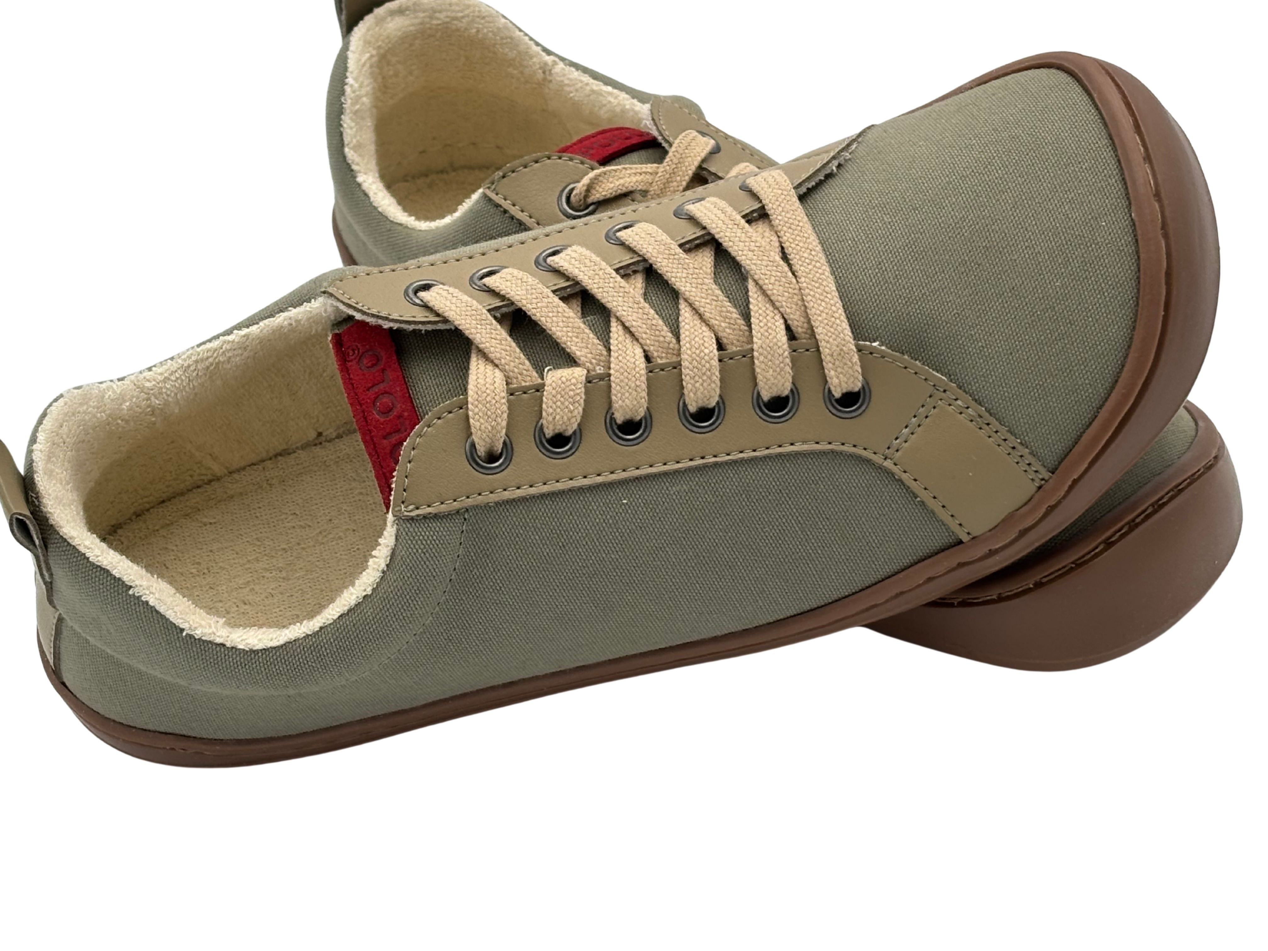 POLOLO Plus Barfuß Sneaker für Erwachsene, Baumwoll Barfußschuh