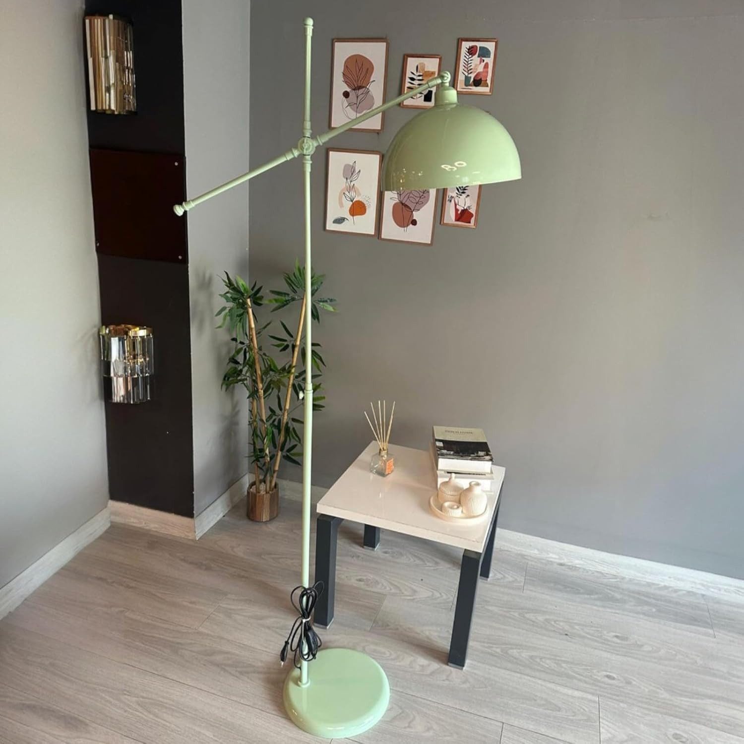 Bamyum Stehlampe Stehlampe aus Metall mit E27, verstellbarer Lampenschirm, günstig online kaufen