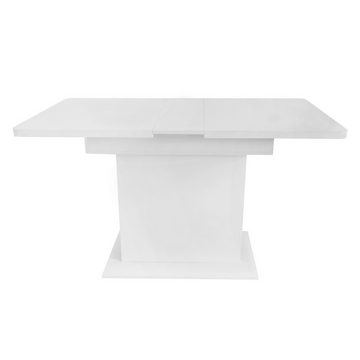 MODFU Esstisch Tisch mit Stauraum (Kaffee-Freizeittisch erweiterbar multifunktional, ausziehbar)
