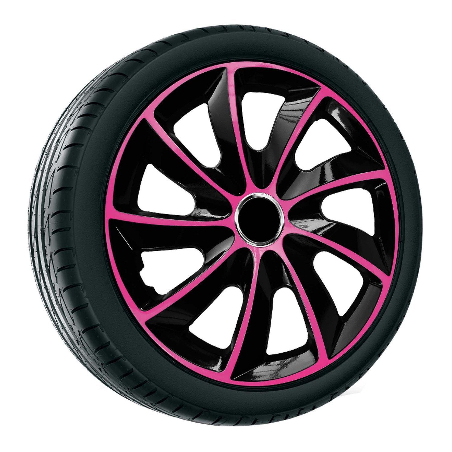 NRM Radkappen Stig Extra, 15 in Zoll, 15" Radkappen Komplettset 4 Stück