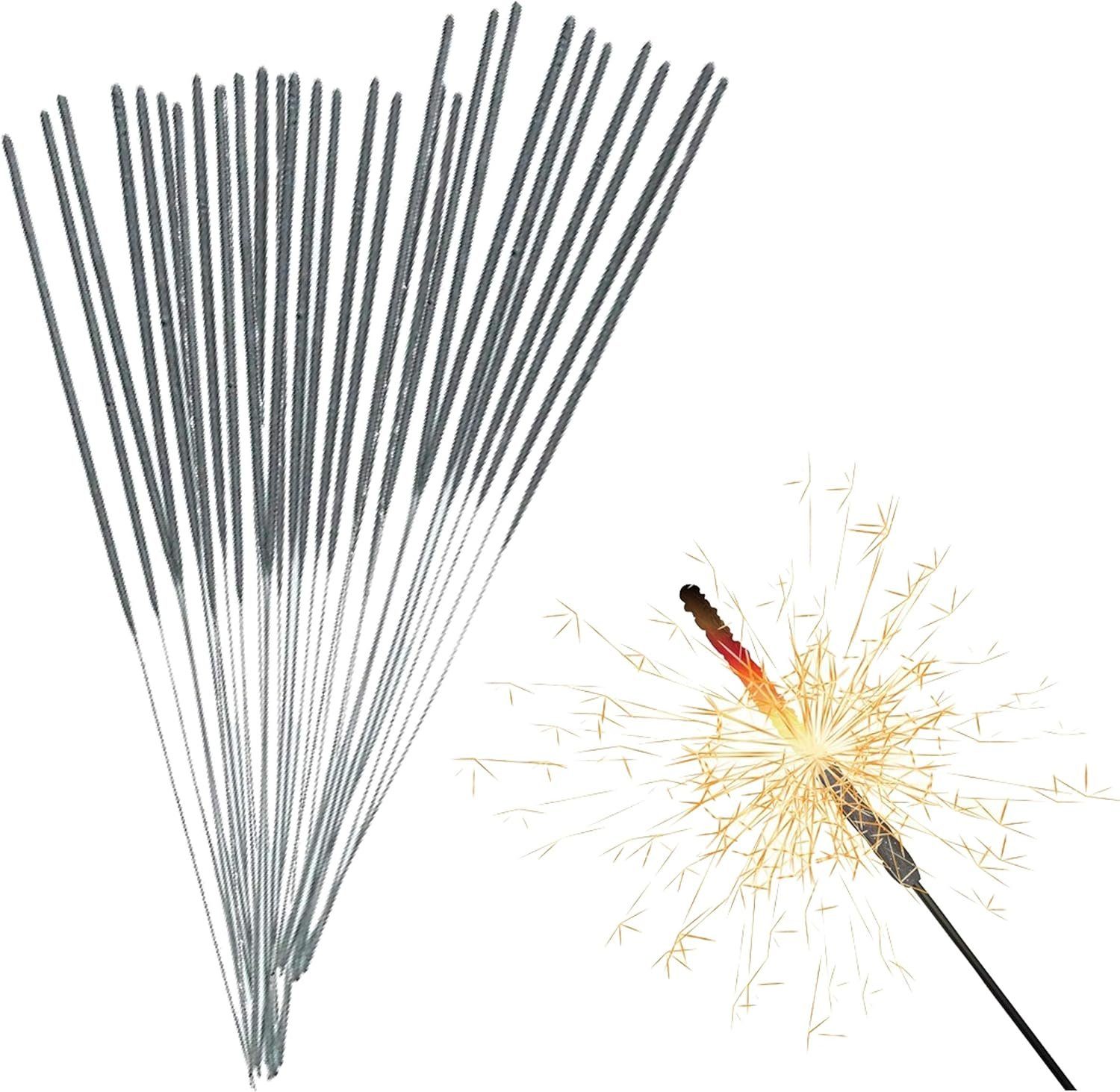 happy sparks® Geburtstagskerze 200x Wunderkerzen 17 cm Sternspritzer