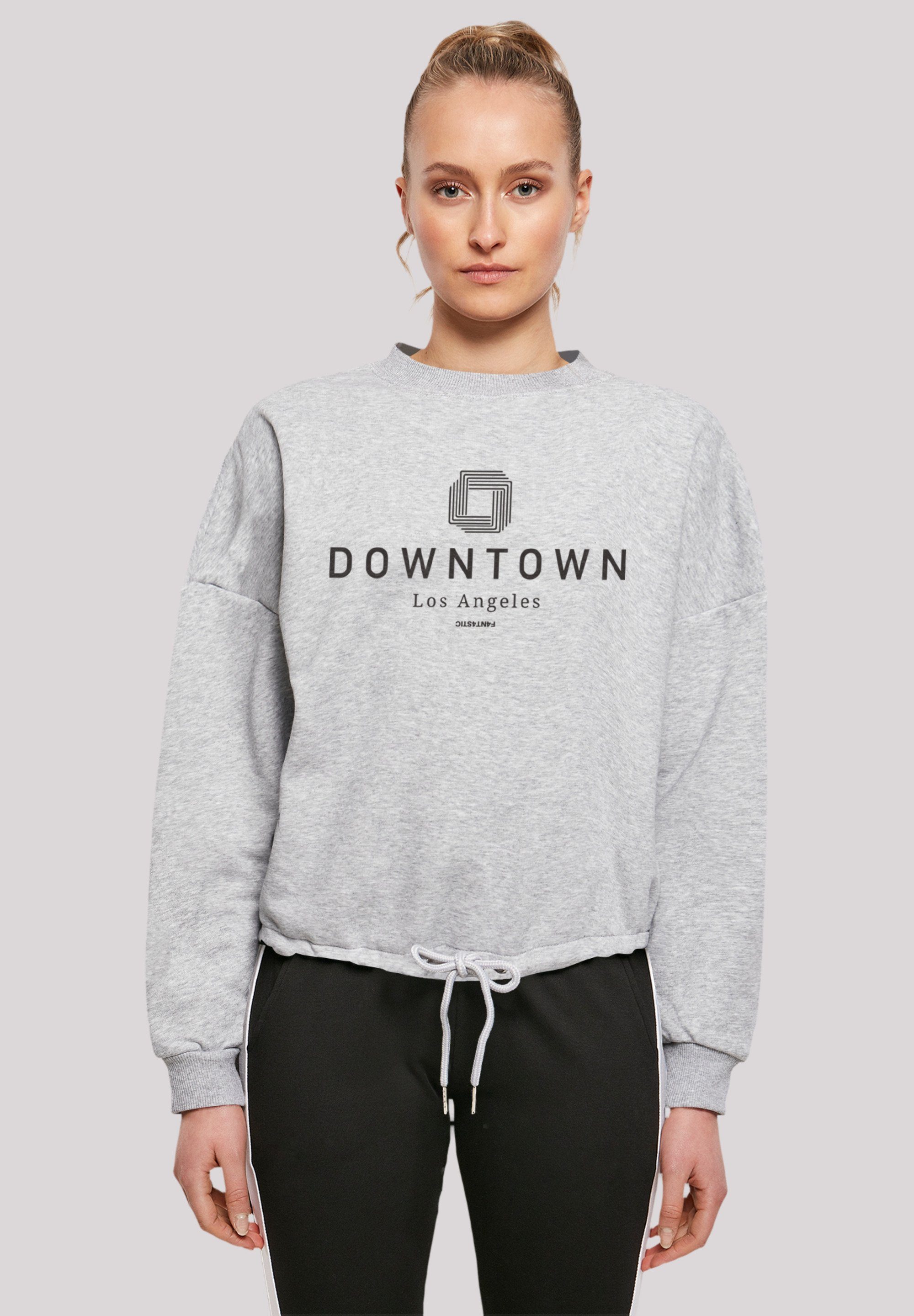 F4NT4STIC Sweatshirt Downtown LA Print heather grey