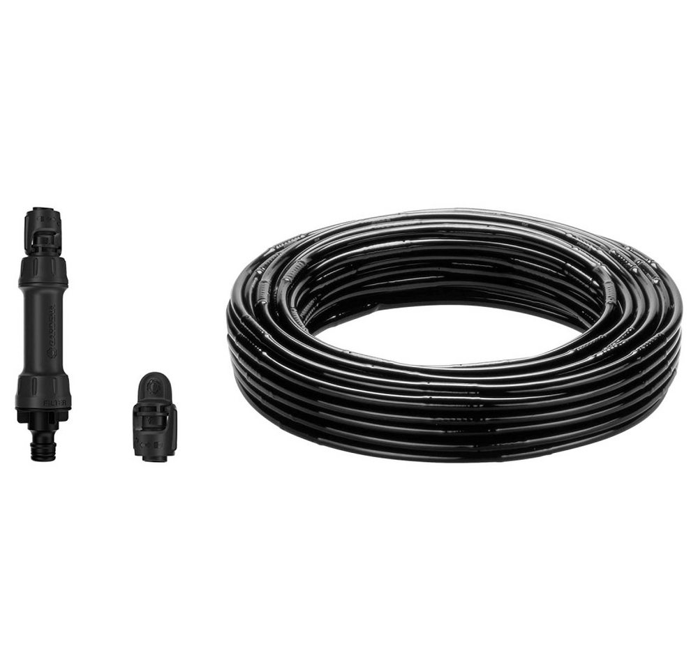 Thumbnail - GARDENA Bewässerungssystem Micro-Drip-System Tropfbewässerung Hecken / Büsche Set schwarz 50 m
