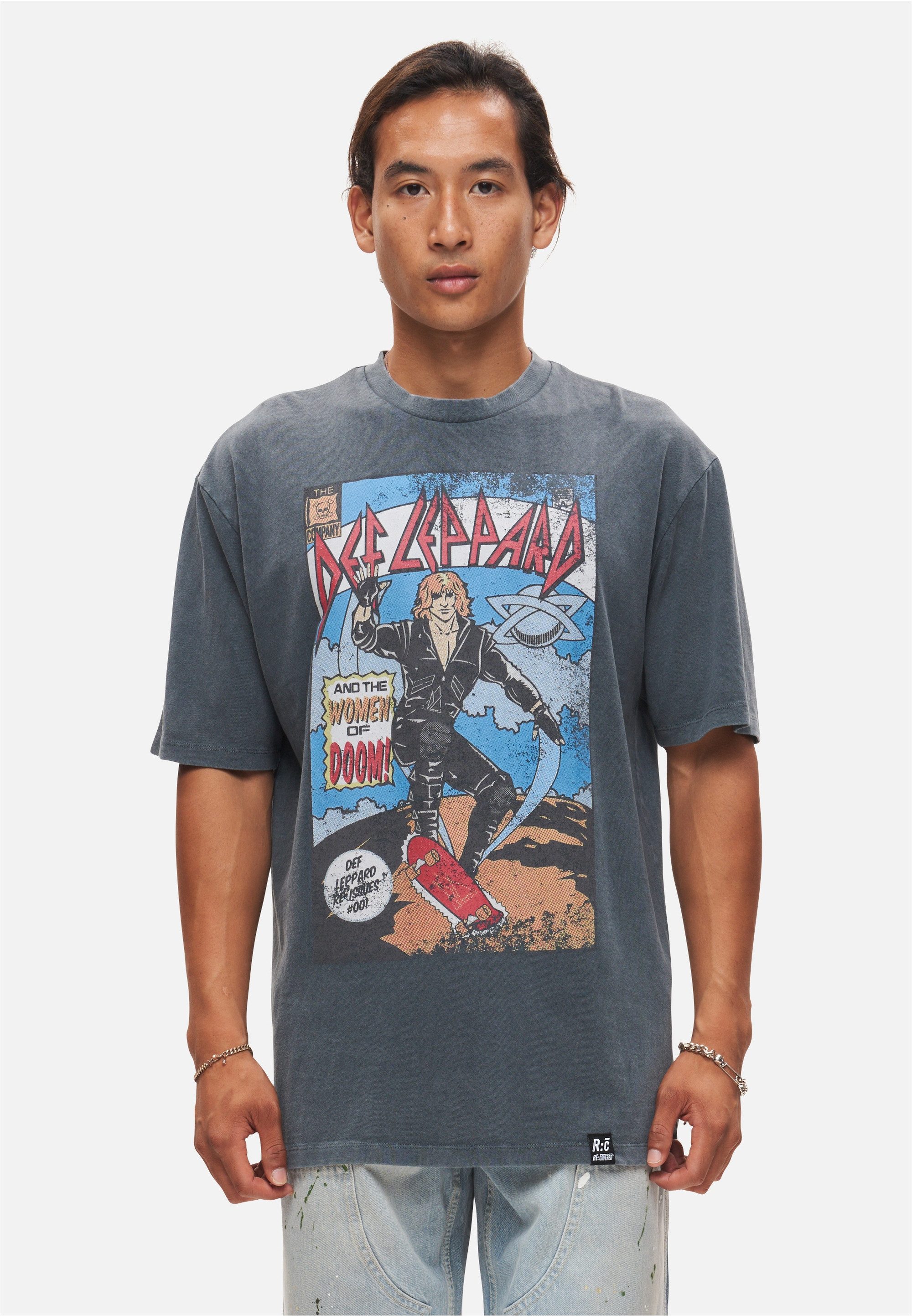 Recovered T-Shirt Def Leppard Women Of Doom (1-tlg) mit angesagtem Def Leppard Comic-Print