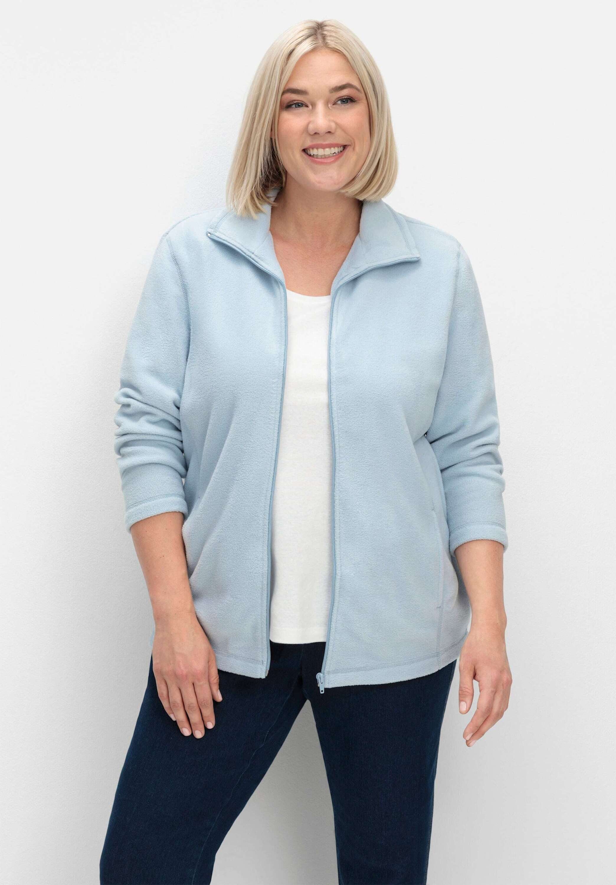 Fleecejacke Fleece-Jacke Langarm