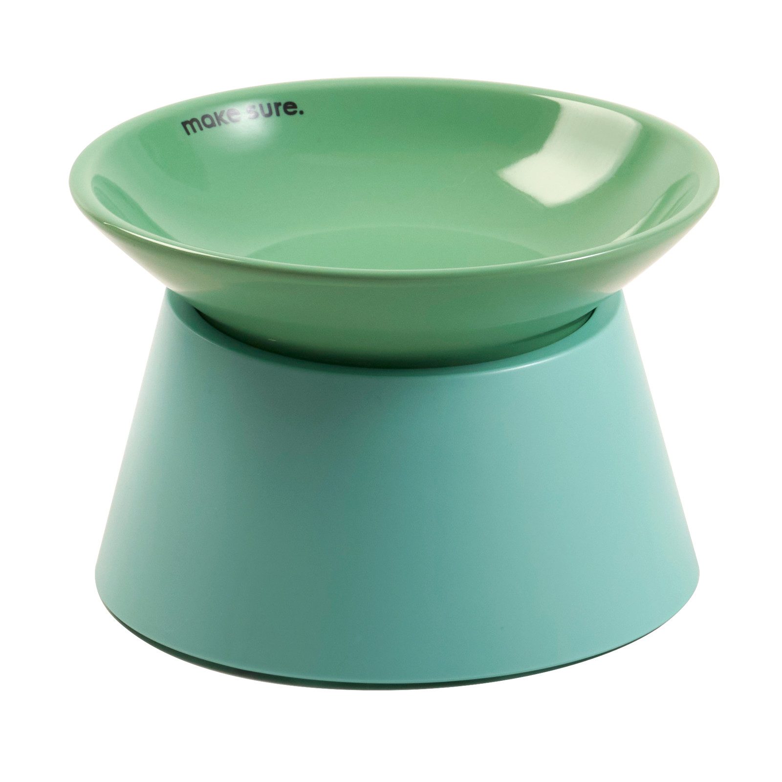 Purpurra Futternapf Makesure TATA Große Öffnung (17,5 cm) mit Ständer, Keramik, Napf aus Keramik