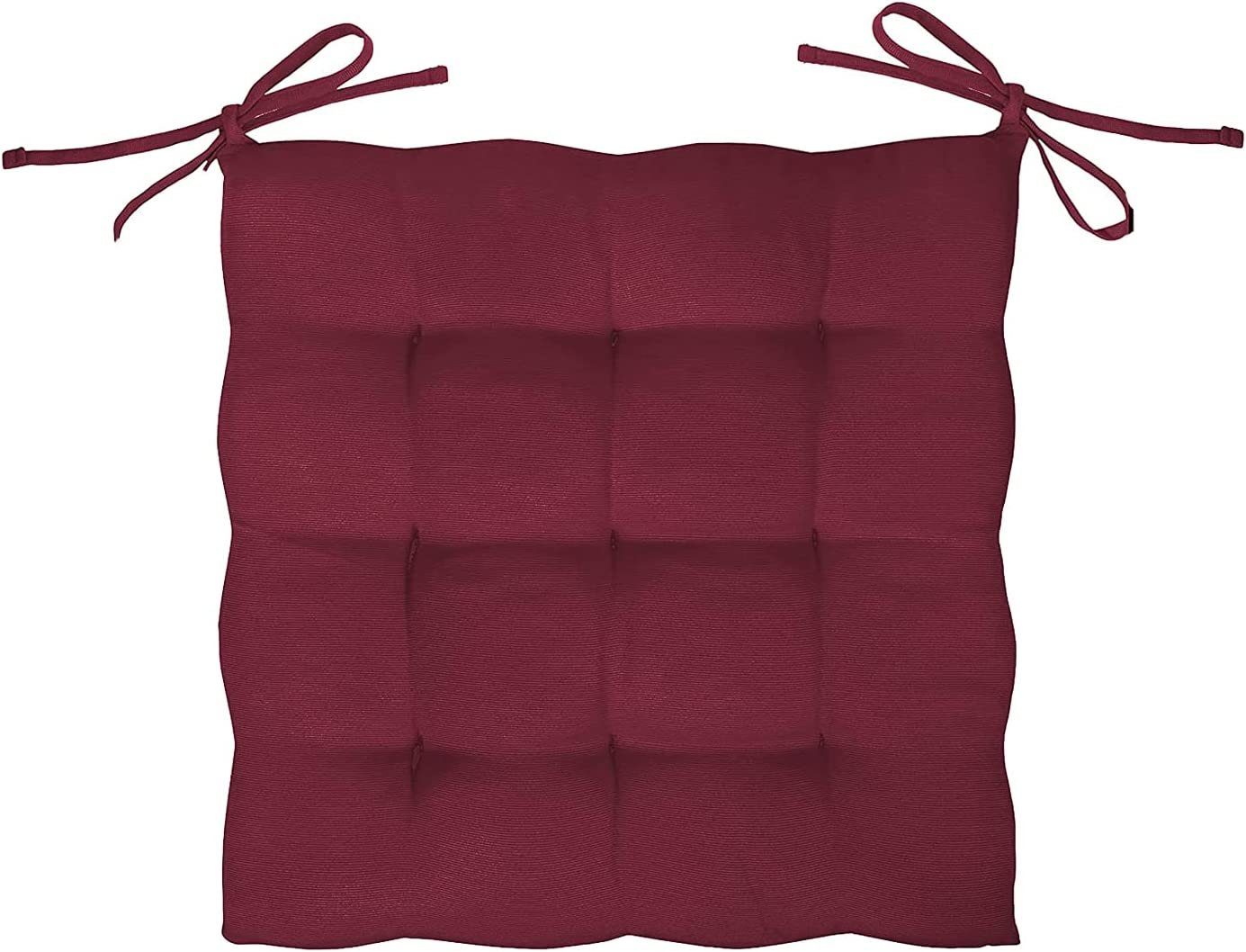 GREEN MARK Textilien Sitzkissen 4er-Set Stuhlkissen 40x40cm, Indoor und Outdoor, weich gefüllt