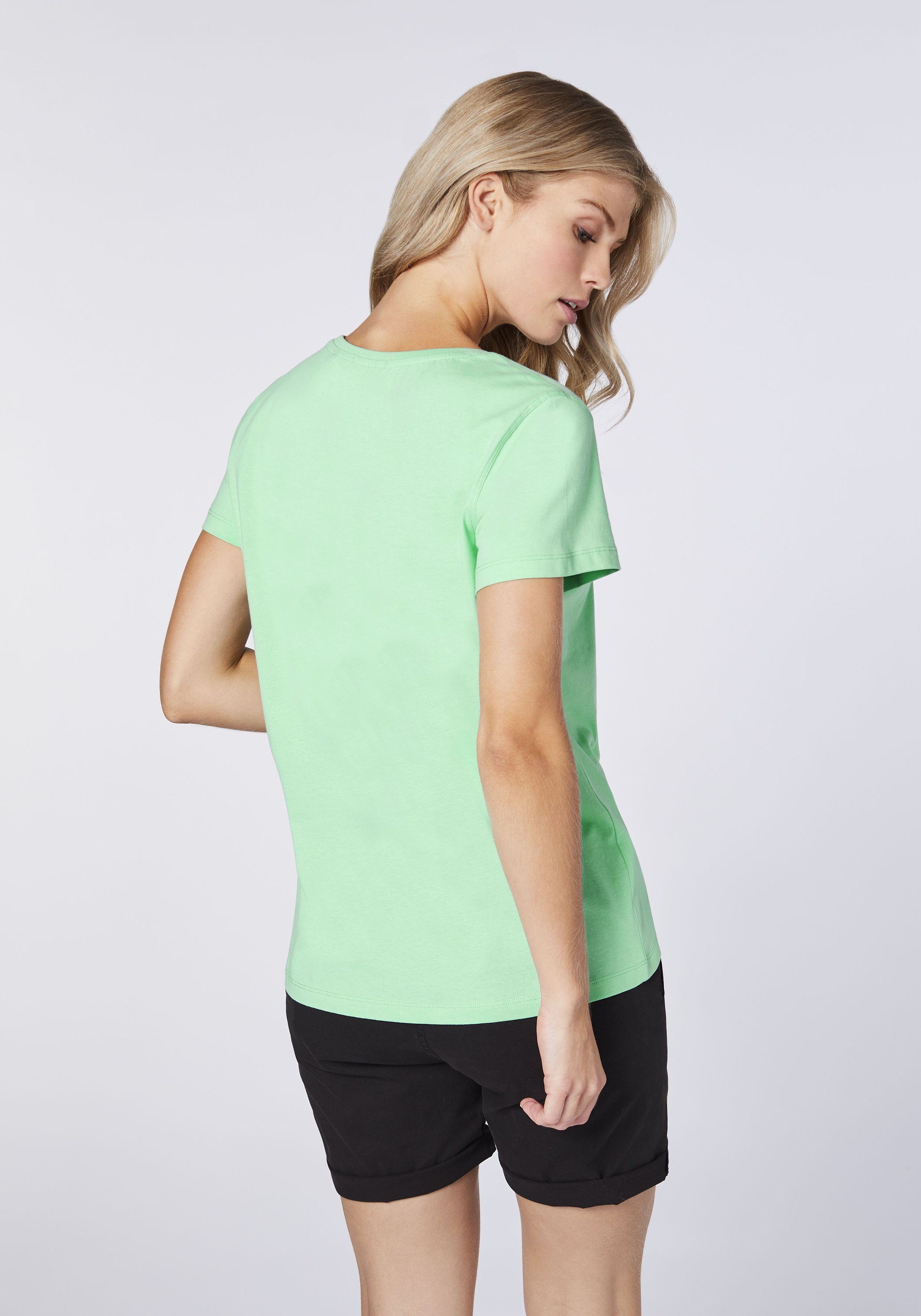 Chiemsee Print-Shirt farbenfrohem T-Shirt 1 mit Frontprint Green Neptune