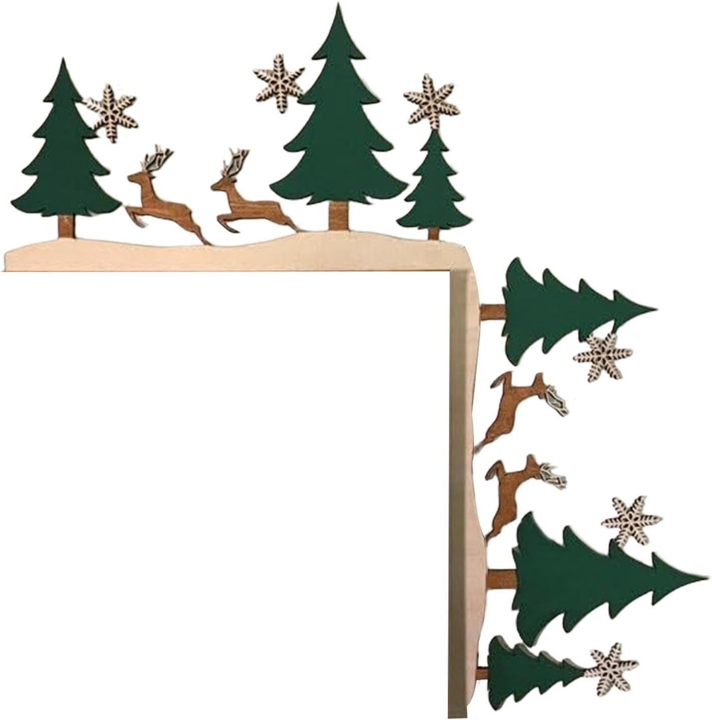 Kaket Weihnachtsmann Türrahmen Deko Weihnachten, Niedliche Weihnachtstürrah günstig online kaufen