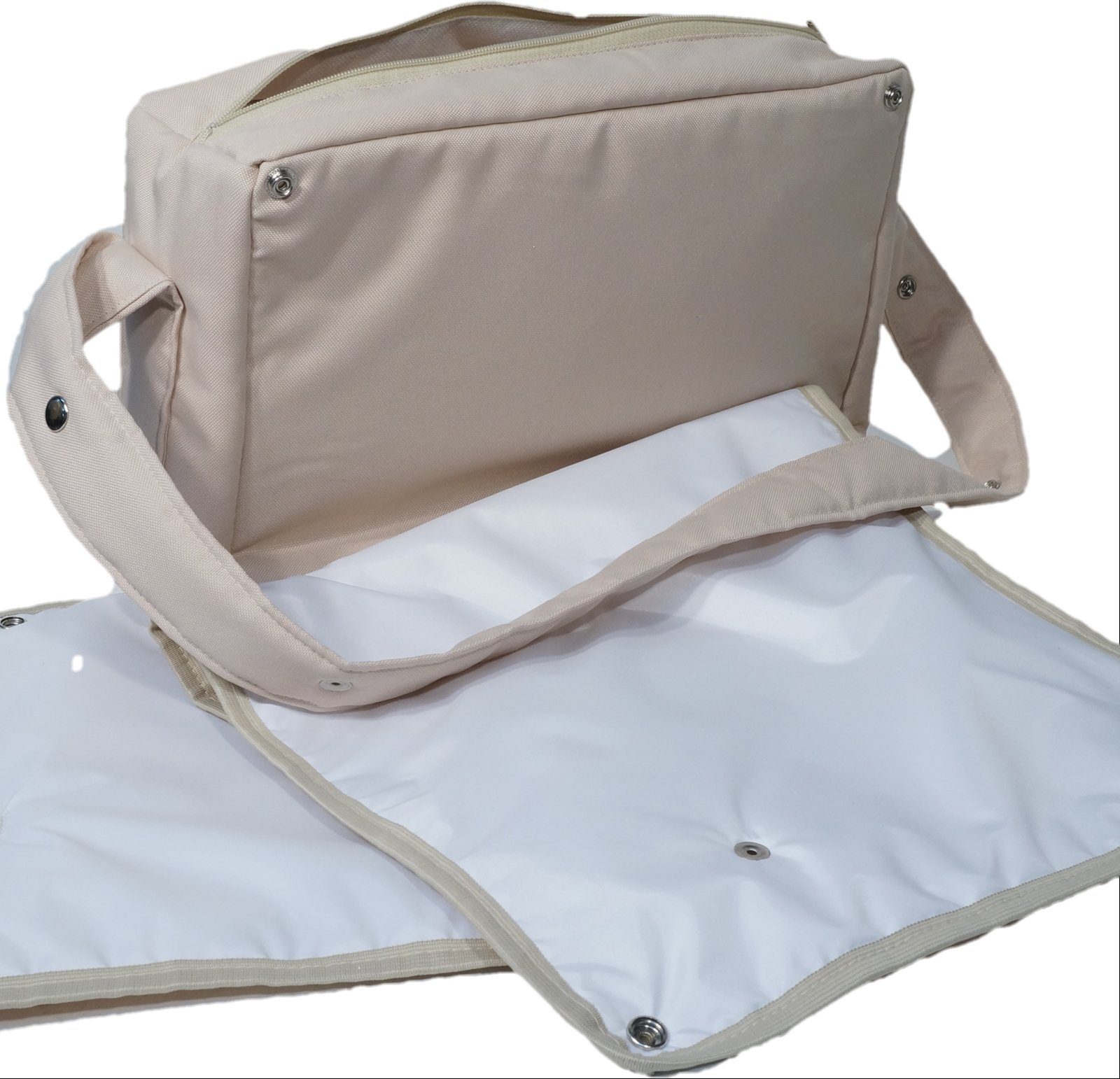 Eichhorn Kinderwagen Wickeltasche Universal-Wickeltasche, inklusive Wickelunterlage angeknöpfter beige