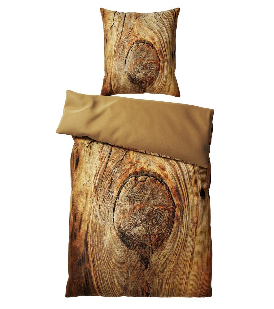 Sanilo Bettwäsche Rustikal 135x200 cm, Bettbezug und Kissenbezug, Baumwolle, 2 teilig