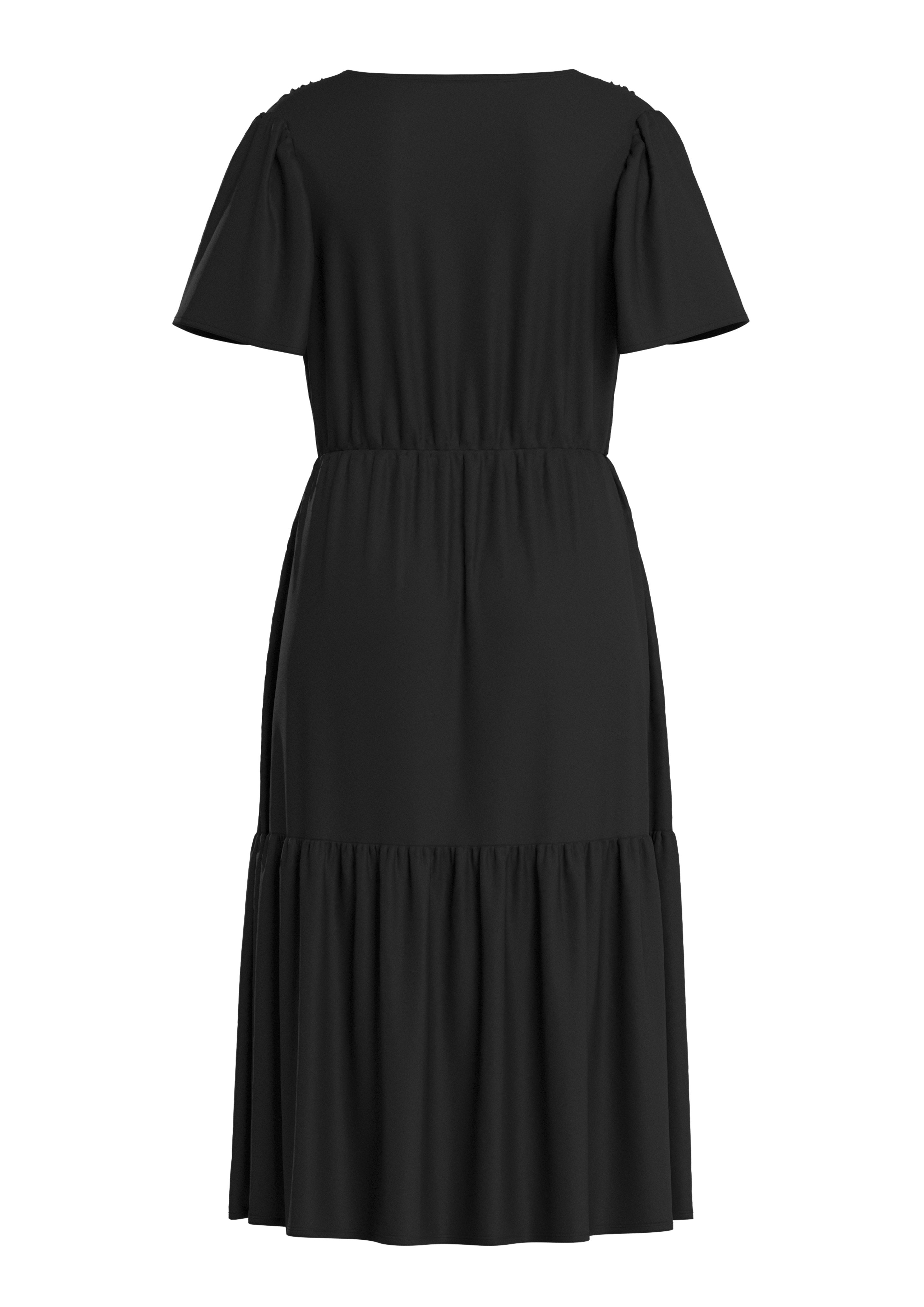 QS Minikleid Viskosekleid mit All-over-Print günstig online kaufen