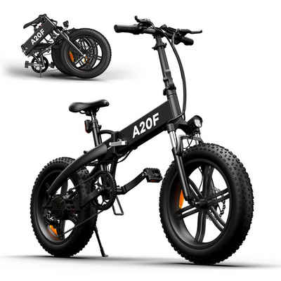 ADO E-Bike »A20F 20 * 4,0 Zoll Faltbares Elektrofahrrad«, Kettenschaltung, 250,00 W