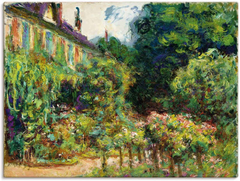 Artland Leinwandbild Das Haus des Künstlers in Giverny. 1913, Garten (1 St), auf Keilrahmen gespannt