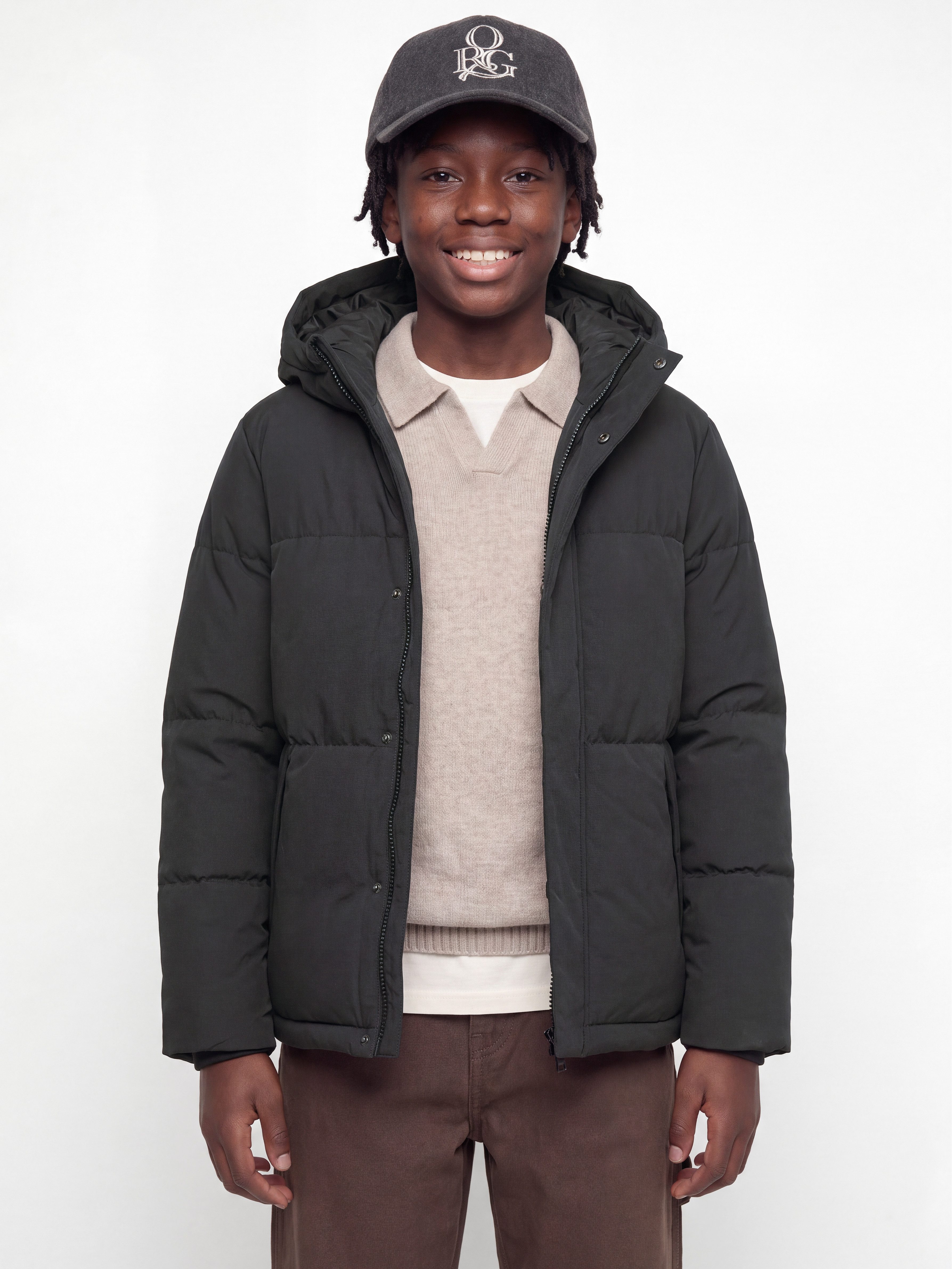 Jack & Jones Junior Steppjacke JJESOHO PUFFER HOOD AW26 SN JNR Kunstfaser, regular fit