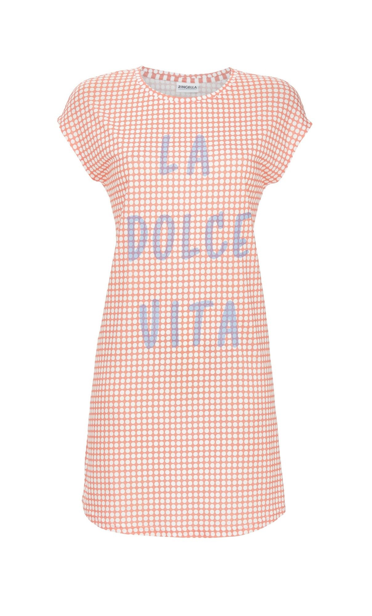 Ringella Nachthemd - Bigshirt mit Polkadots und Letterprint 50% Baumwolle 5 günstig online kaufen