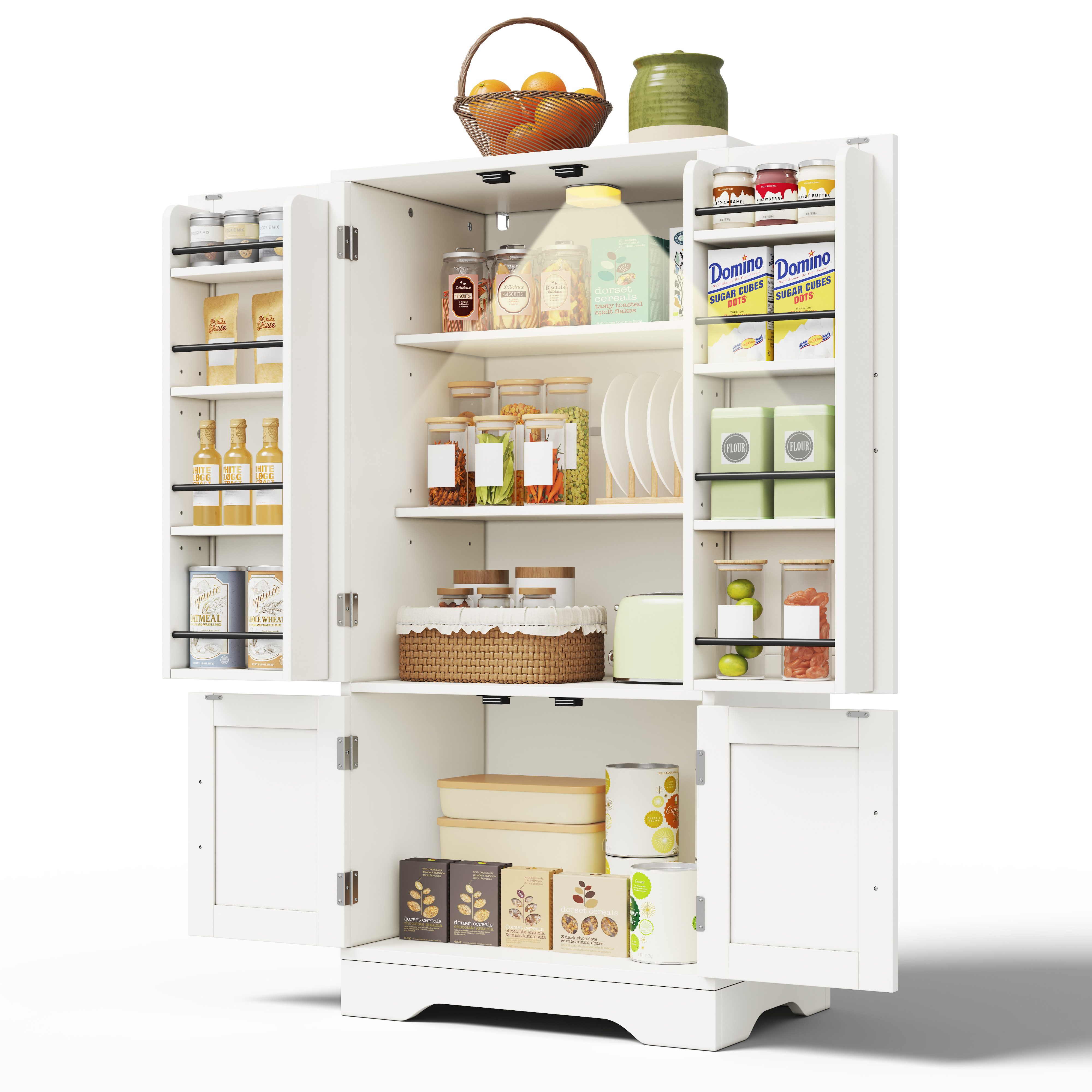 REDOM Sideboard Modernes Küchenschrank (mit LED-Sensorlicht günstig online kaufen