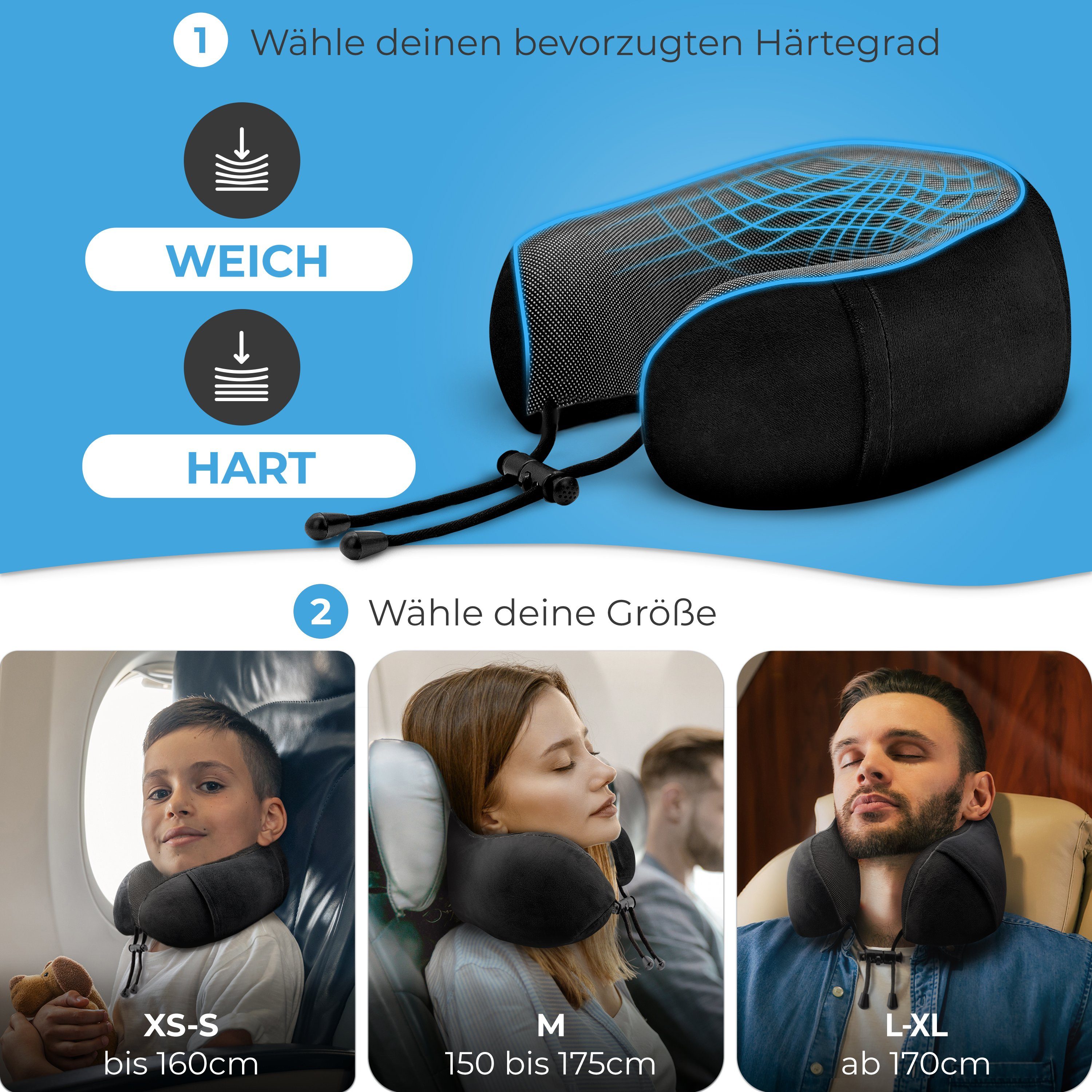 Styngard Nackenkissen Kinder Reisekissen, aus Memory-Foam günstig online kaufen
