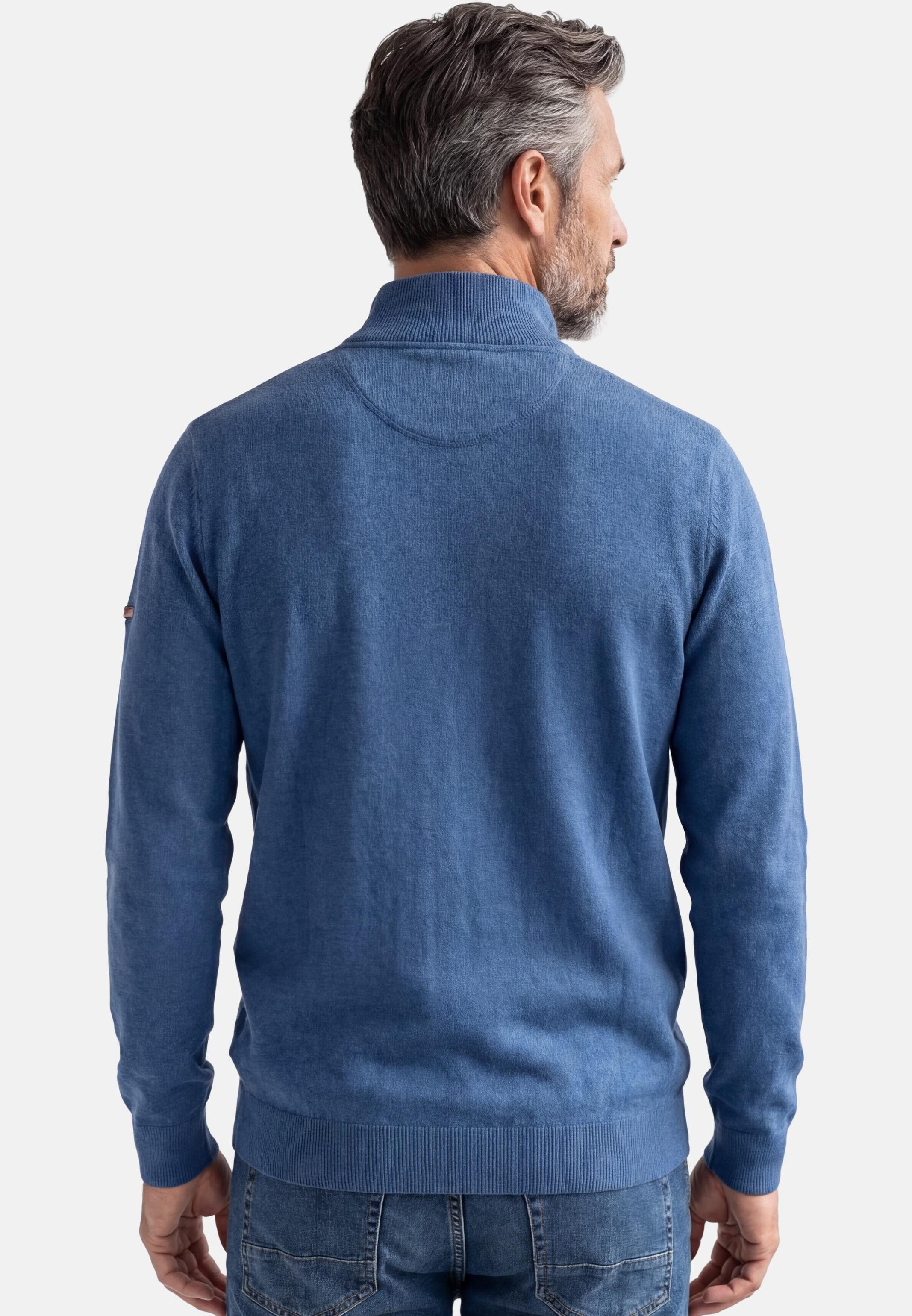 Redmond Strickpullover Basic (1-tlg) Troyer - Baumwolle - Atmungsaktiv