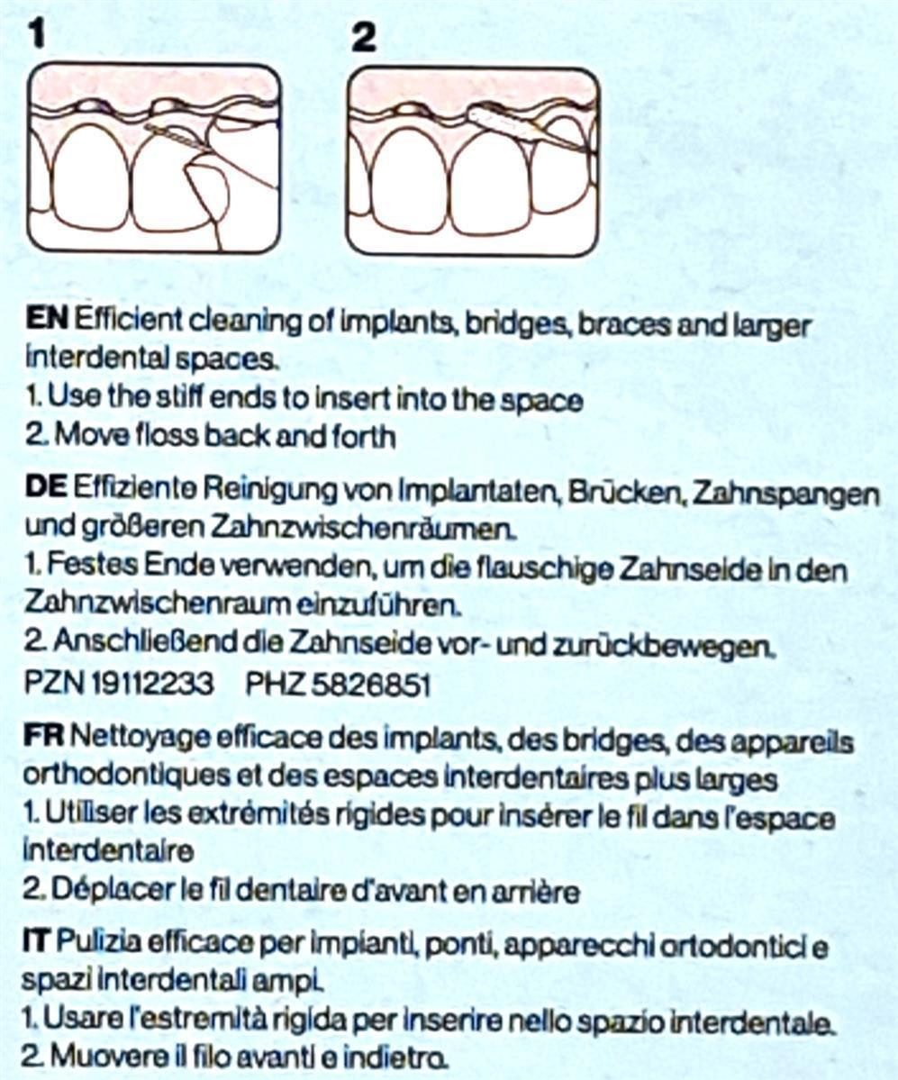 TePe Zahnseide TePe Bridge und Implantat Floss, (0-St)