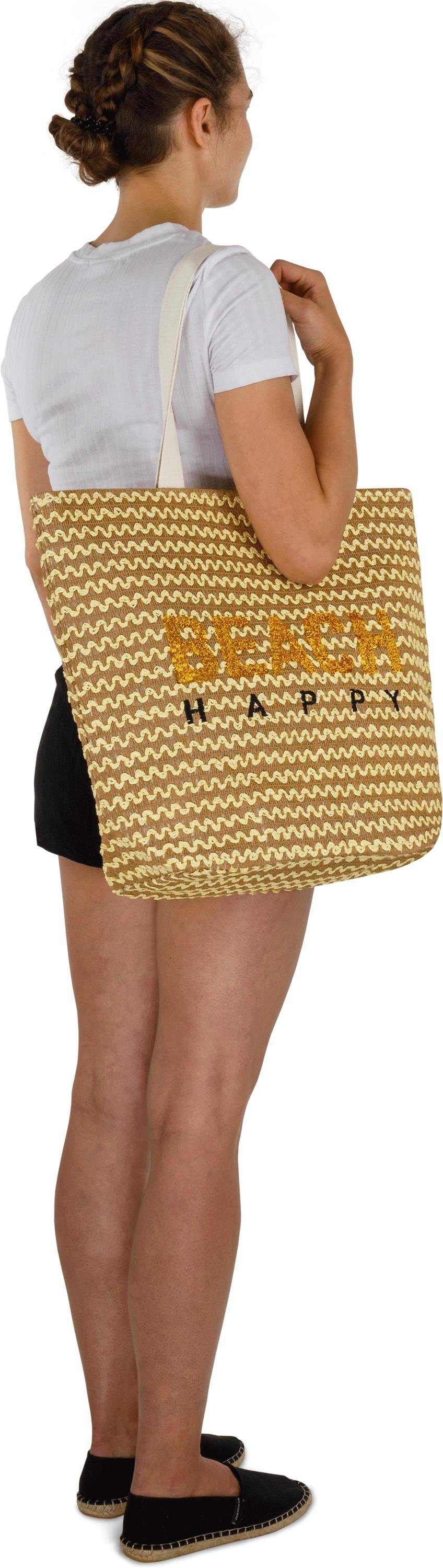 normani Strandtasche Strandtasche Große wasserdichten Meeru, Reißverschluss Gelb mit Schultertasche XXL Innetasche und
