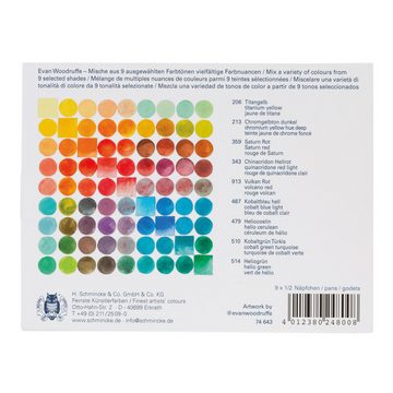 Schmincke Aquarellfarbe Horadam im Holzkasten - Urban - 5 x 15ml Supergranulation 74 893 097