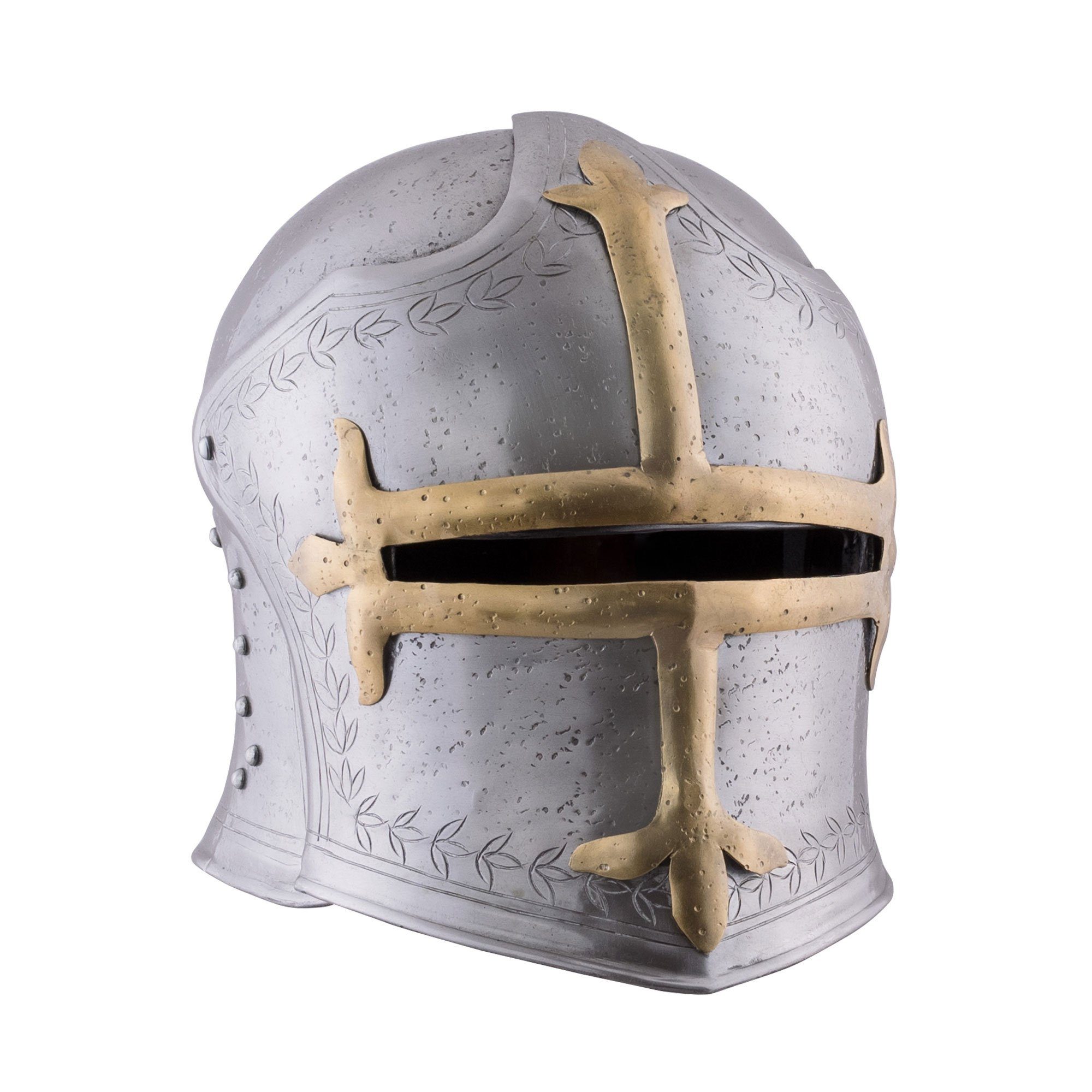 Ritter-Kostüm Bogenschützen-Schaller mit Visier, 15. Jh., 1,6 mm Stahl