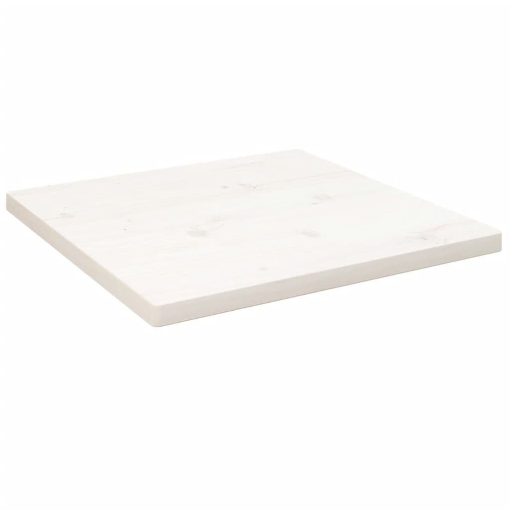vidaXL Tischplatte Tischplatte Weiß 40x40x2,5 cm Massivholz Kiefer Quadratisch (1 St) | Tischplatten