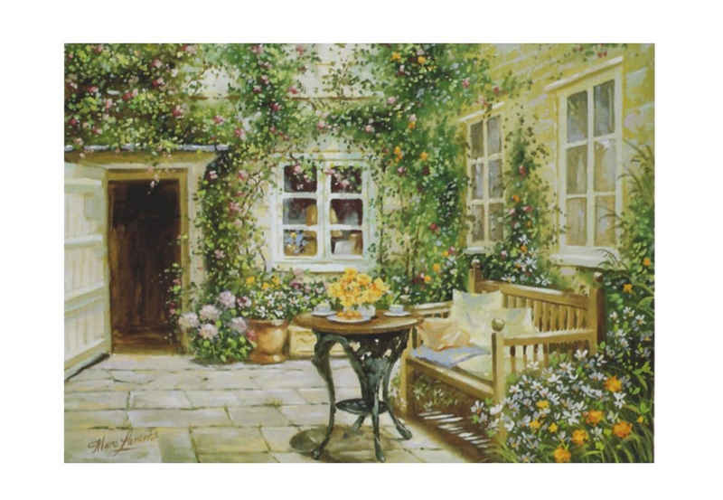 Home affaire Wandbild »Courtyard tranquility«, 70/50 cm