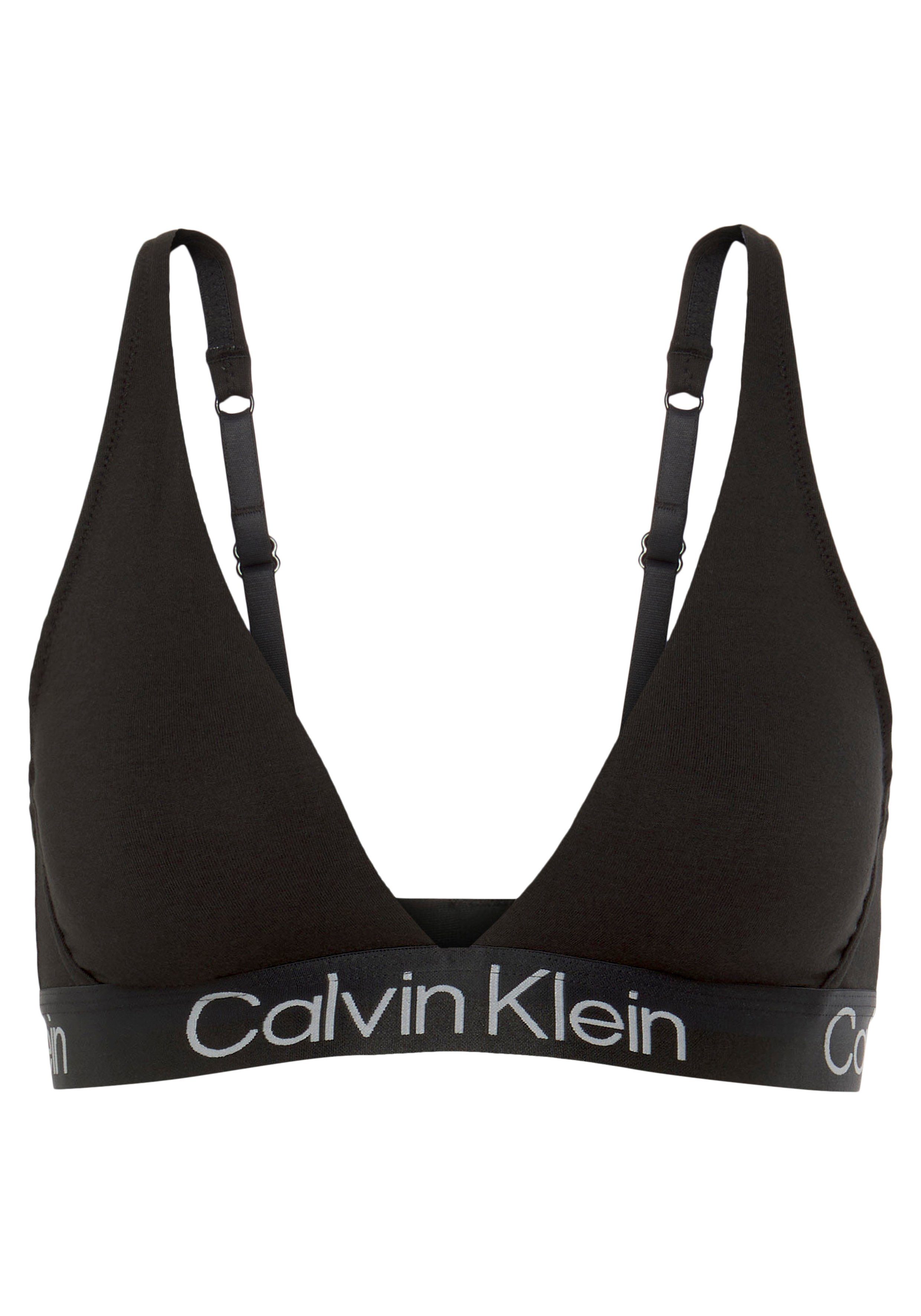 Calvin Klein Calvin Triangel-BH mit TRIANGLE Logo-Elastikbund Underwear Klein LIGHTLY LINED