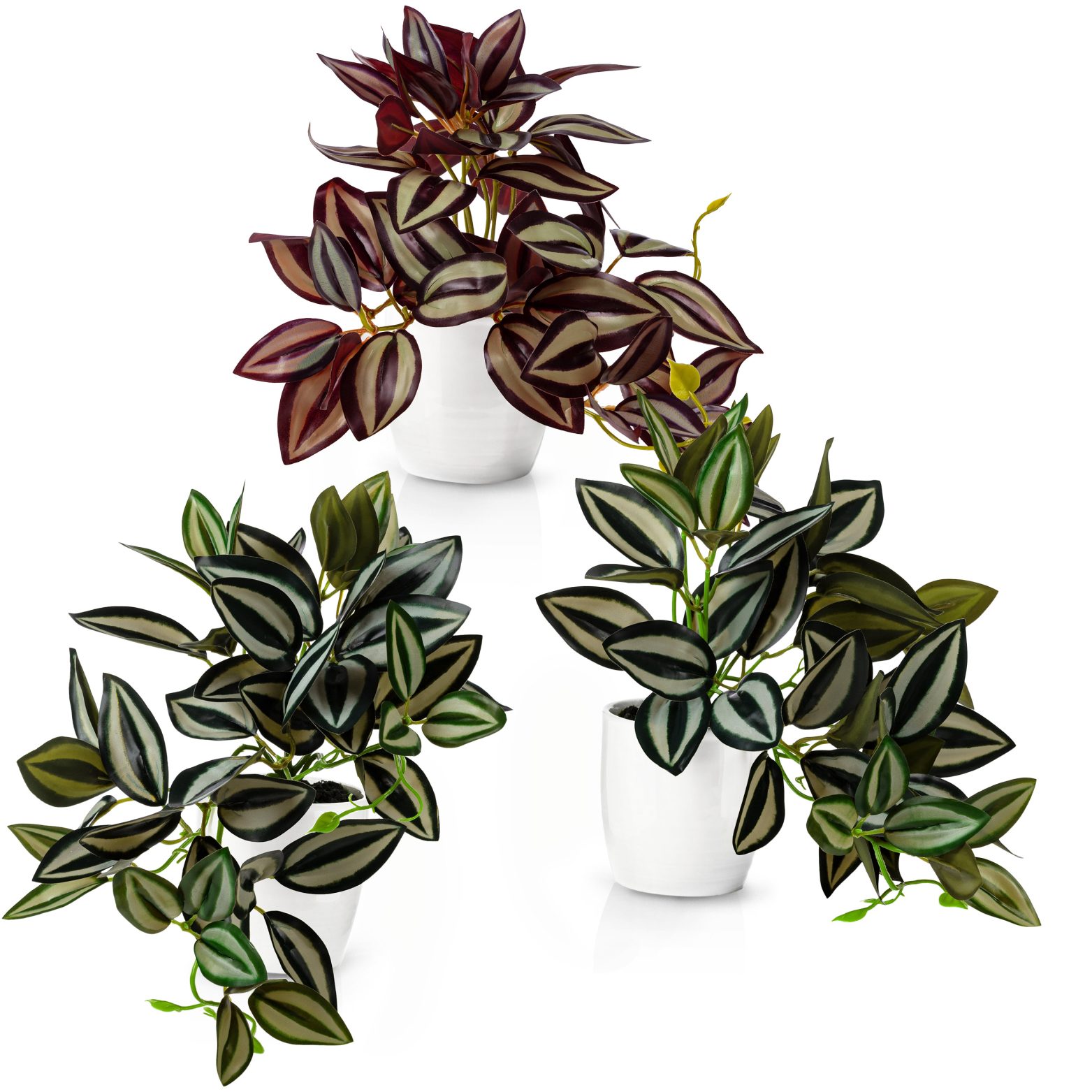 Kunstpflanze Künstliche hängepflanzen im Keramiktopf, Kunstpflanze hängend Efeu, Eukalyptus, Monstera, Zebrapflanze, PASCH