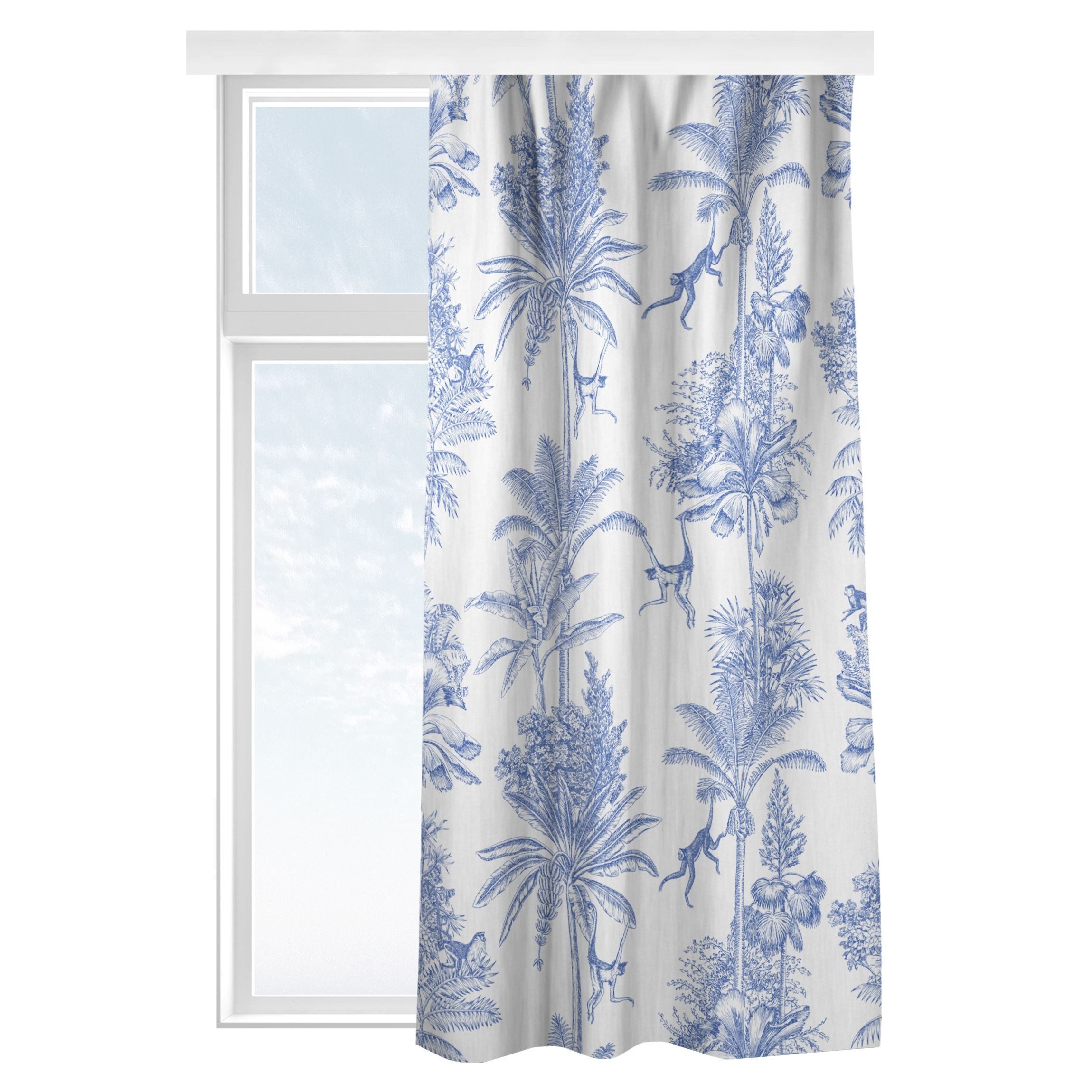 Bilderdepot24 Vorhang Gardine Natur Tropisch Kupferstichanmutung günstig online kaufen