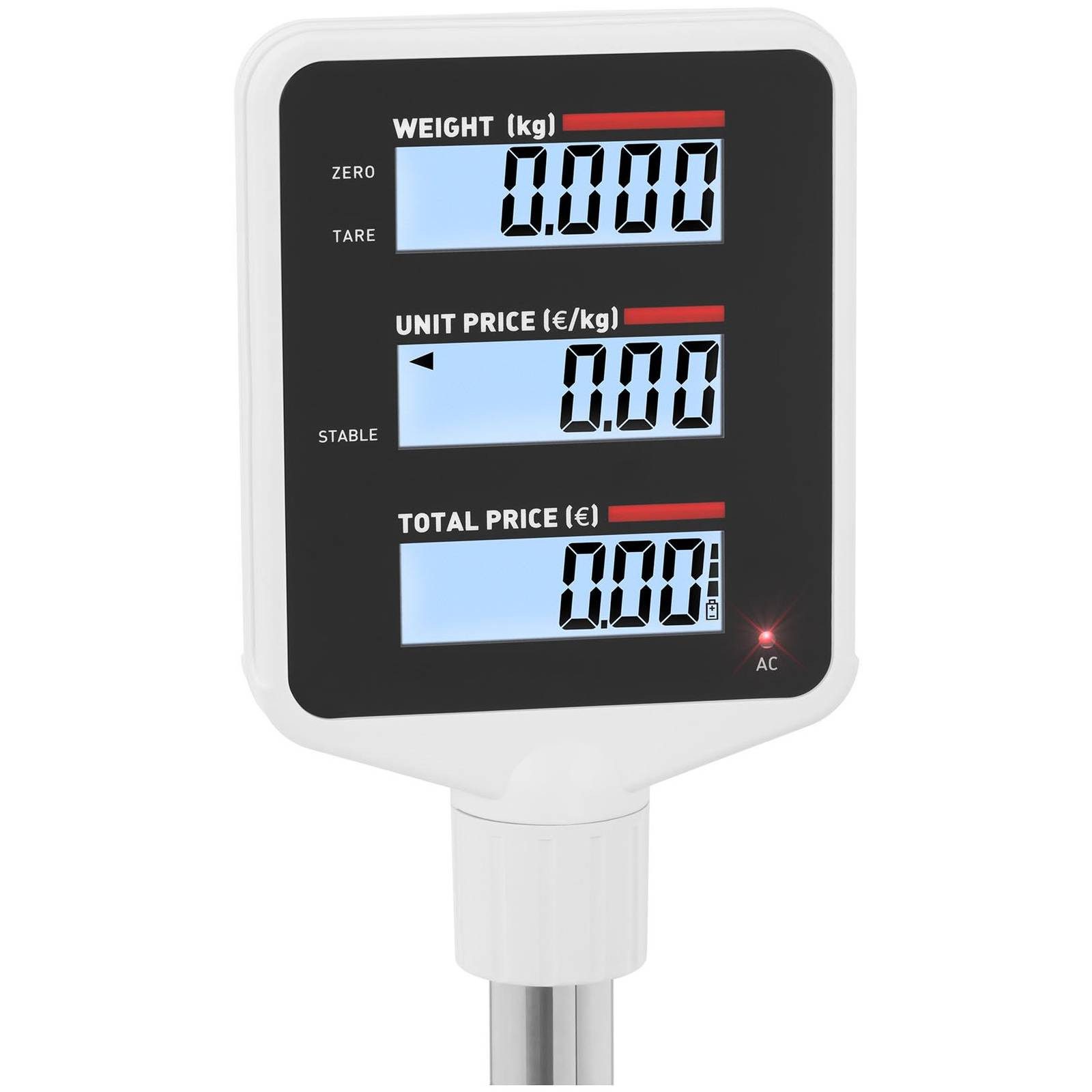 Steinberg Systems Präzisionswaage Kontrollwaage 15 kg/ 2 g Ladenwaage Preisrechenwaage Hochanzeige Markt