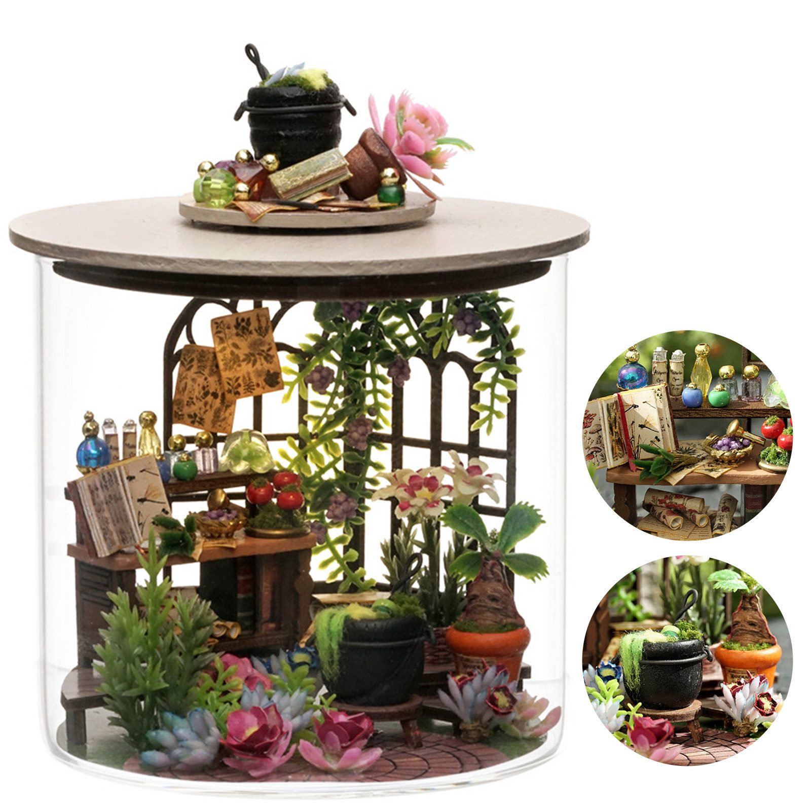 OKWISH 3D-Puzzle Miniaturhaus Bastelset DIY Modellbausatz günstig online kaufen
