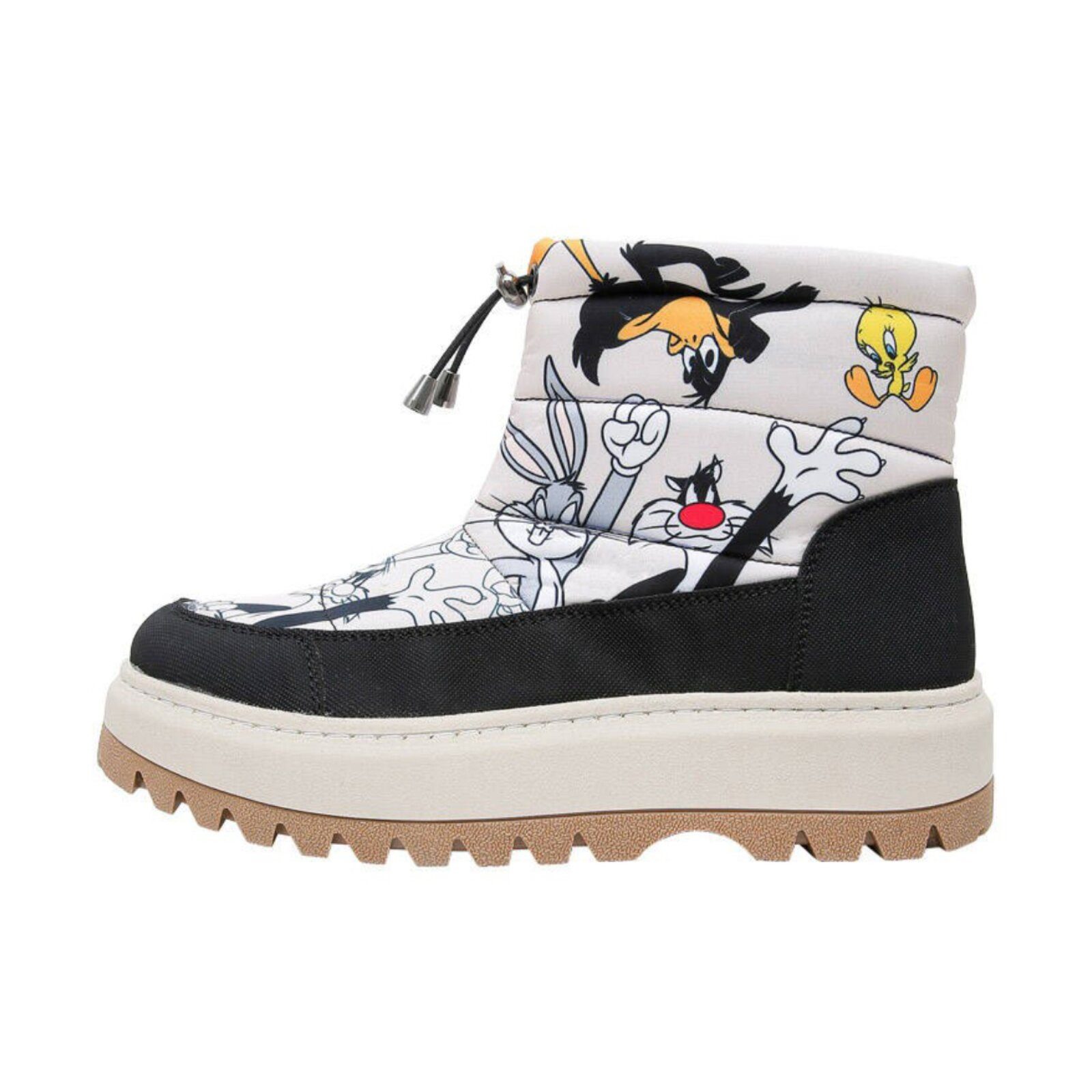 DOGO Glowy Boots Schnürstiefel Looney Tunes Chasing Tunes Damen Bootsschuh Handgefertigt