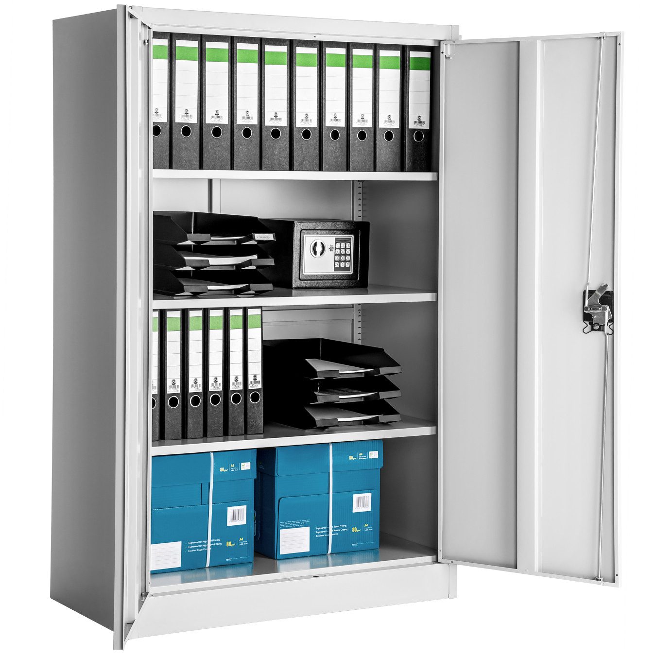 tectake Aktenschrank (Komplettset, 1-St., inkl. Schlüssel) günstig online kaufen