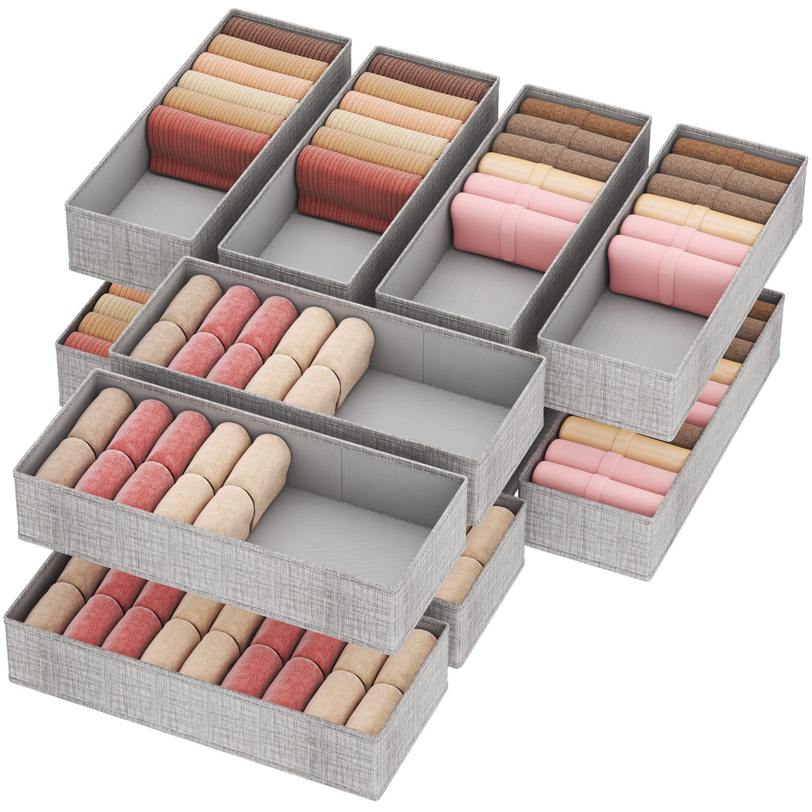 Lifewit Aufbewahrungsdose Schubladen Organizer, Kleiderschrank Organizer, S günstig online kaufen