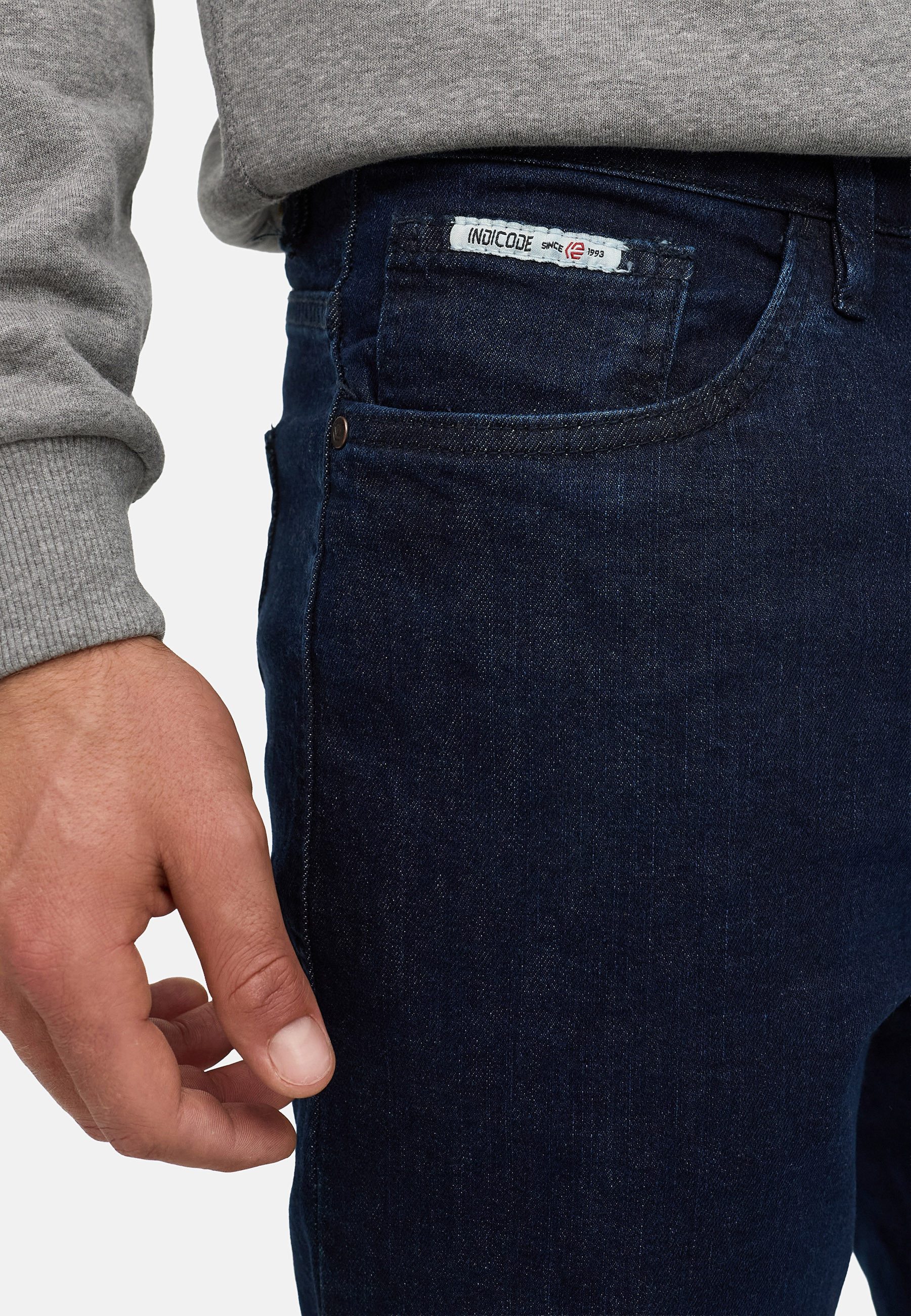 Indicode Regular-fit-Jeans Herren Texas Jeanshose Hose Herrenhose Jeanshose im Five-Pocket Stil