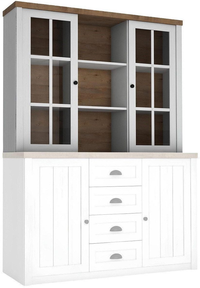 Xlmoebel Anrichte Traditionelle Schränke Schrank Buffet Oberteil Kommode Schrankwand W2D (1 St., Anrichte), Hergestellt in Europa