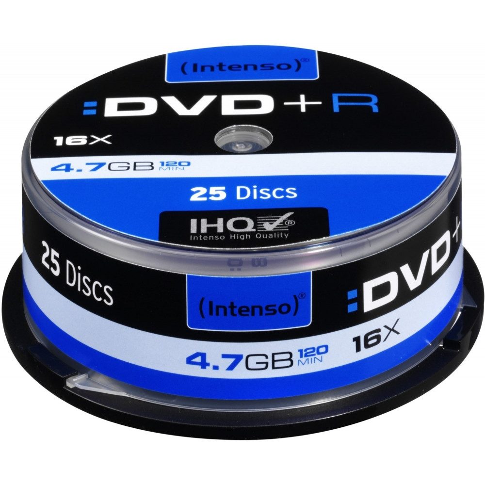 Intenso Intenso DVD+R 16x (4,7GB) - DVDs externer Speicher (4,7 GB GB, Beschreibbar)