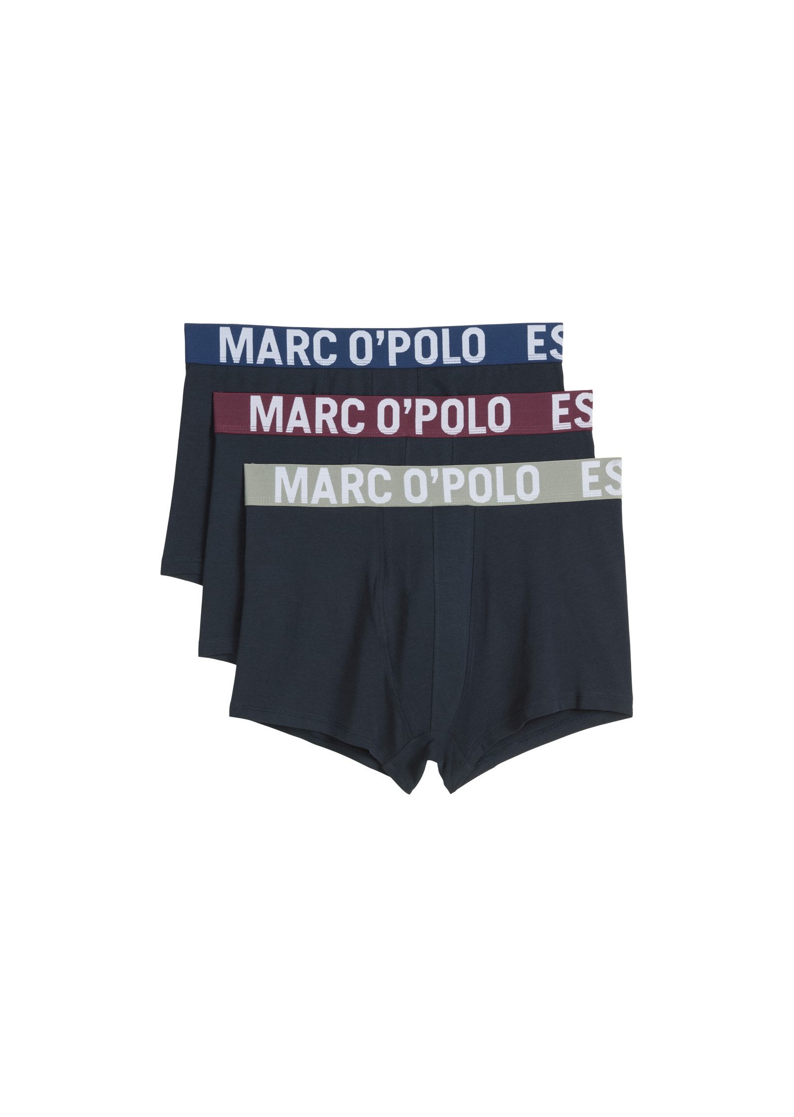 Marc O'Polo Trunk Essentials (3er Pack) mit Logobund, ohne Eingriff, elastisch