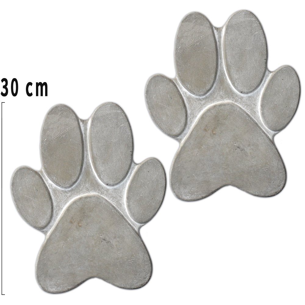 matches21 HOME & HOBBY Trittsteine Tatzen 1 Paar Tritt-Steine 30x25 cm, 25x30 cm, Widerstandsfähig