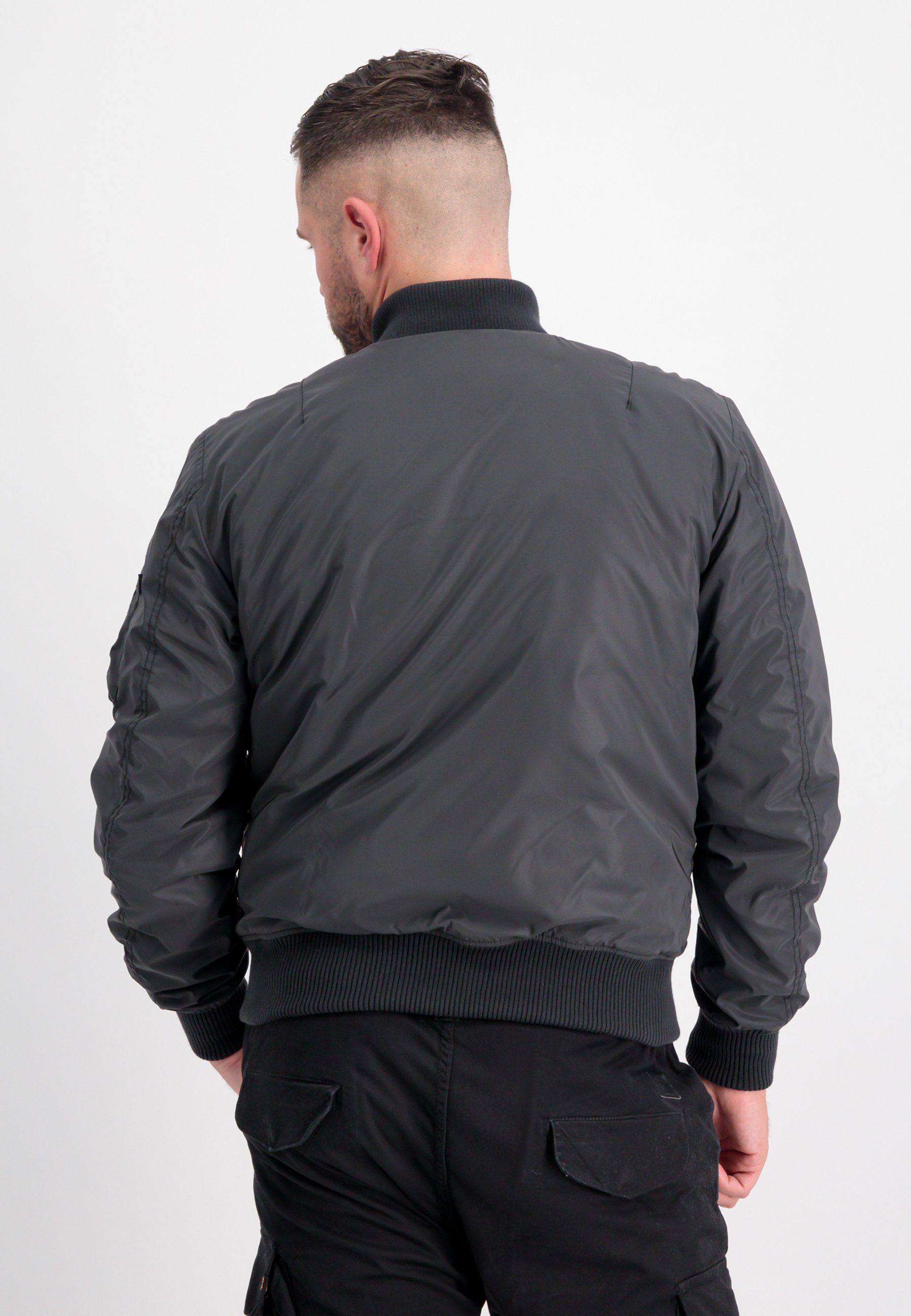 Jackets Flight Bomberjacke & Industries Men - Industries Alpha black Alpha Bomber