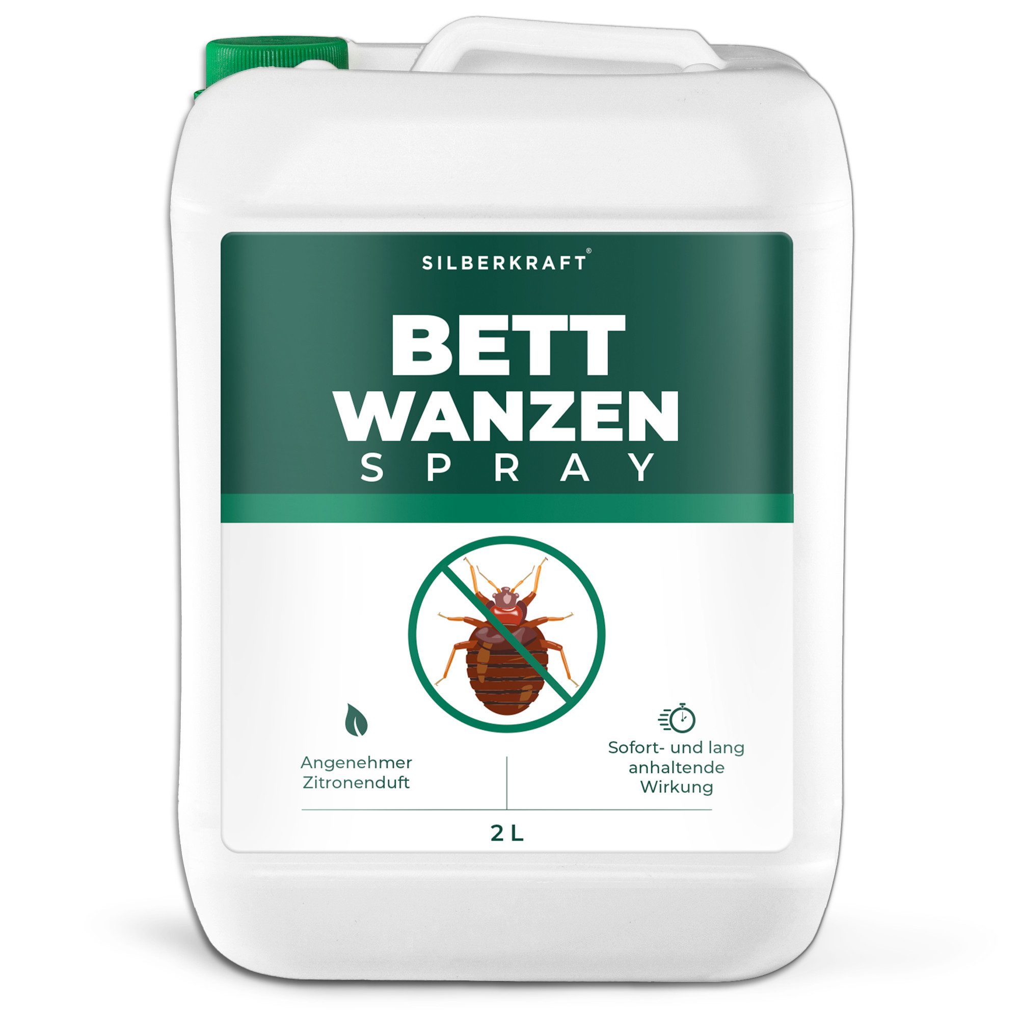 Silberkraft Insektenspray Silberkraft Bettwanzenspray, hält Textilien frei von Bettwanzen, 2000 ml, 1-St., Sofortige & langanhaltende Wirkung gegen Bettwanzen, ohne Permethrin