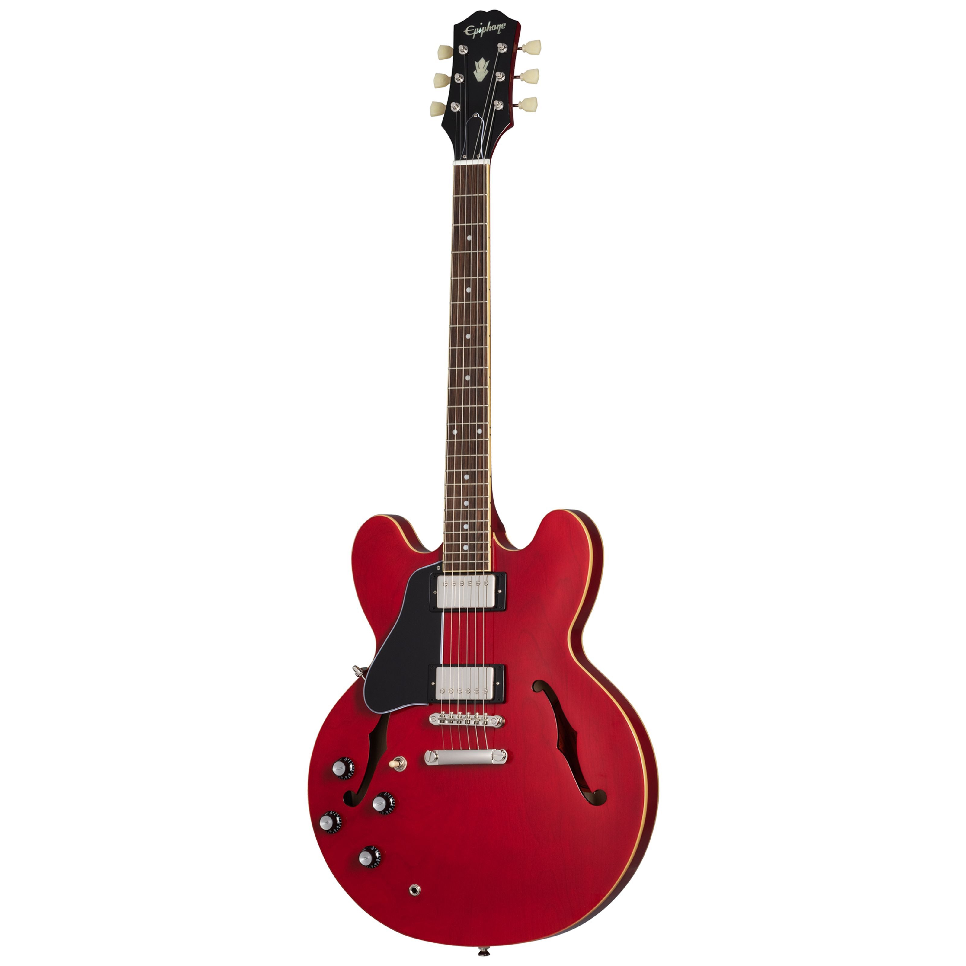 Epiphone Halbakustik-Gitarre, Halb-Akustik Gitarren, Semi Hollow-Modelle, ES-335 Lefthand Cherry - Halbakustik Gitarre