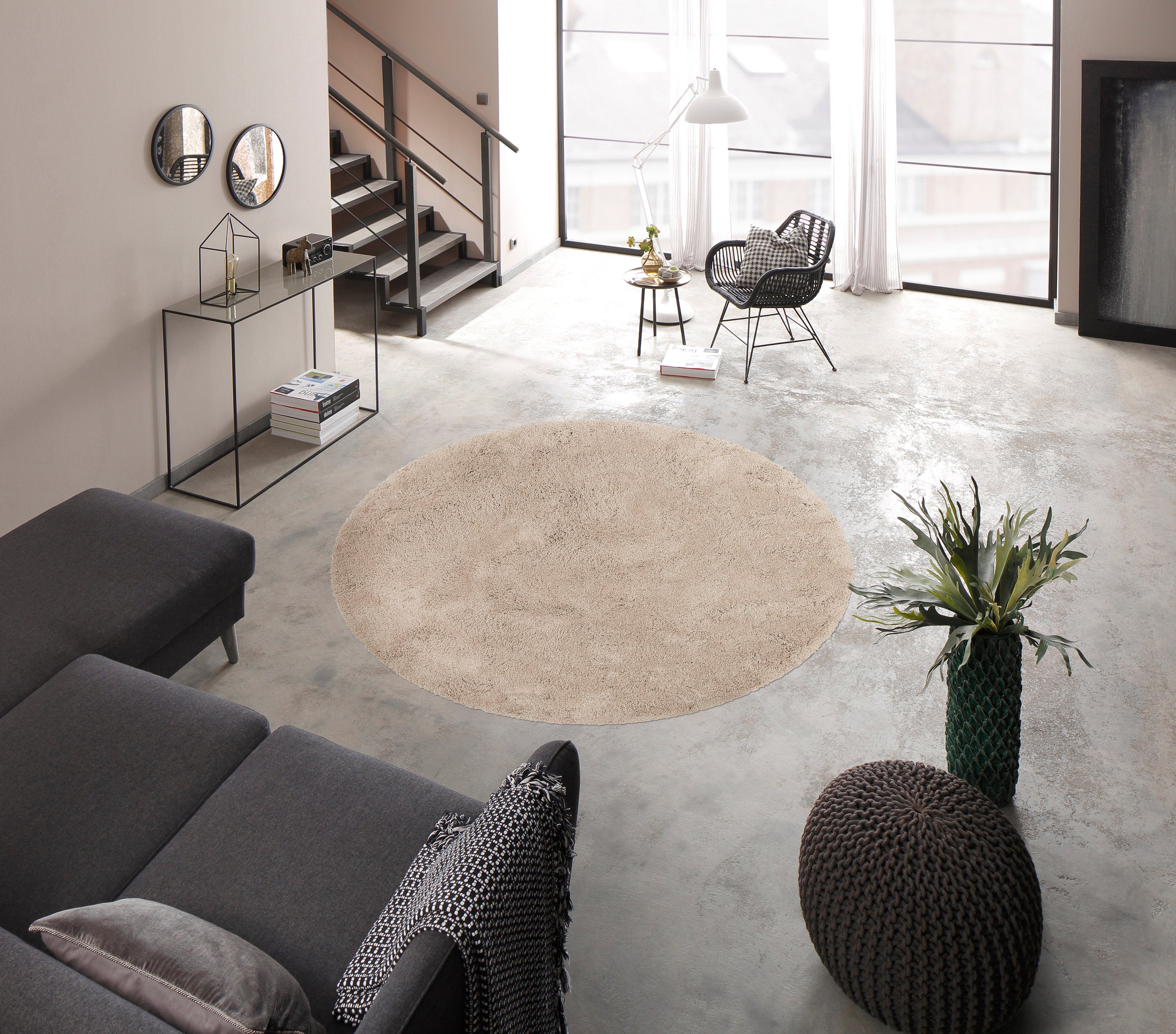 my home Teppich Desner, Hochflor Teppiche, günstig online kaufen