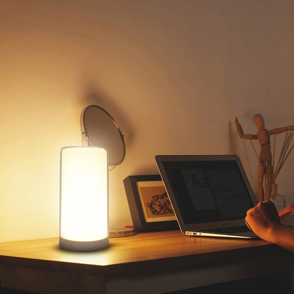 Sunicol LED Nachtlicht Smart, Dimmbar, RGB, Touch/APP Steuerung, USB,  Schlafzimmer Nachtlicht, LED, Multicolor, Timer