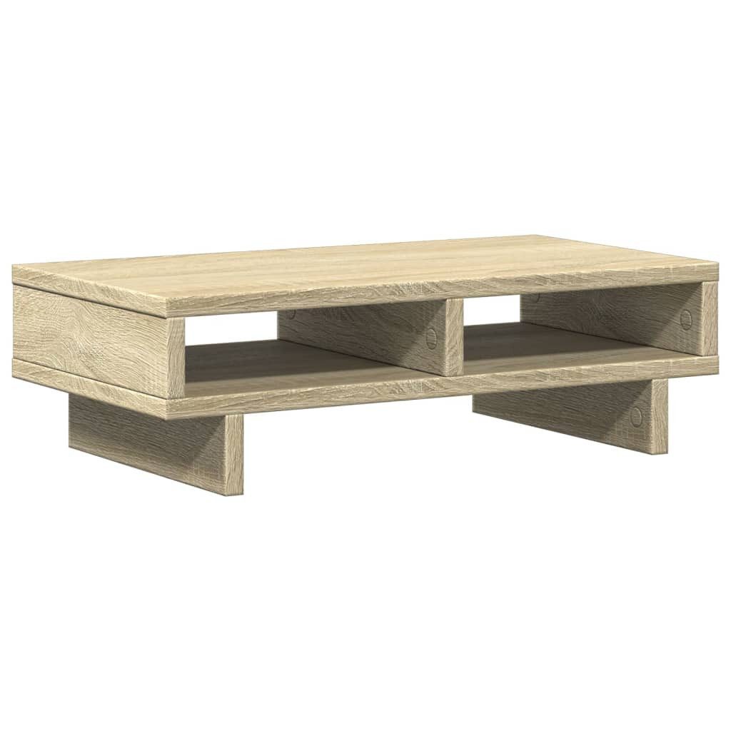 vidaXL Monitorständer Monitorständer Sonoma-Eiche 50x27x15 cm Holzwerkstoff